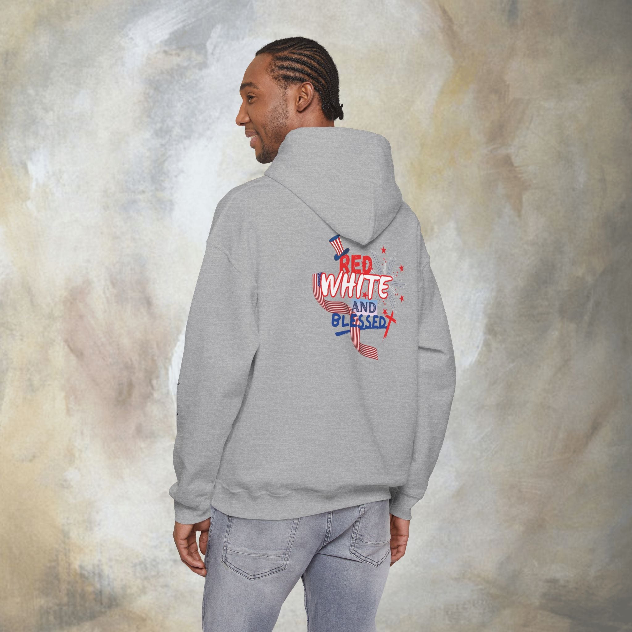 Red White and Blessed Hoodie