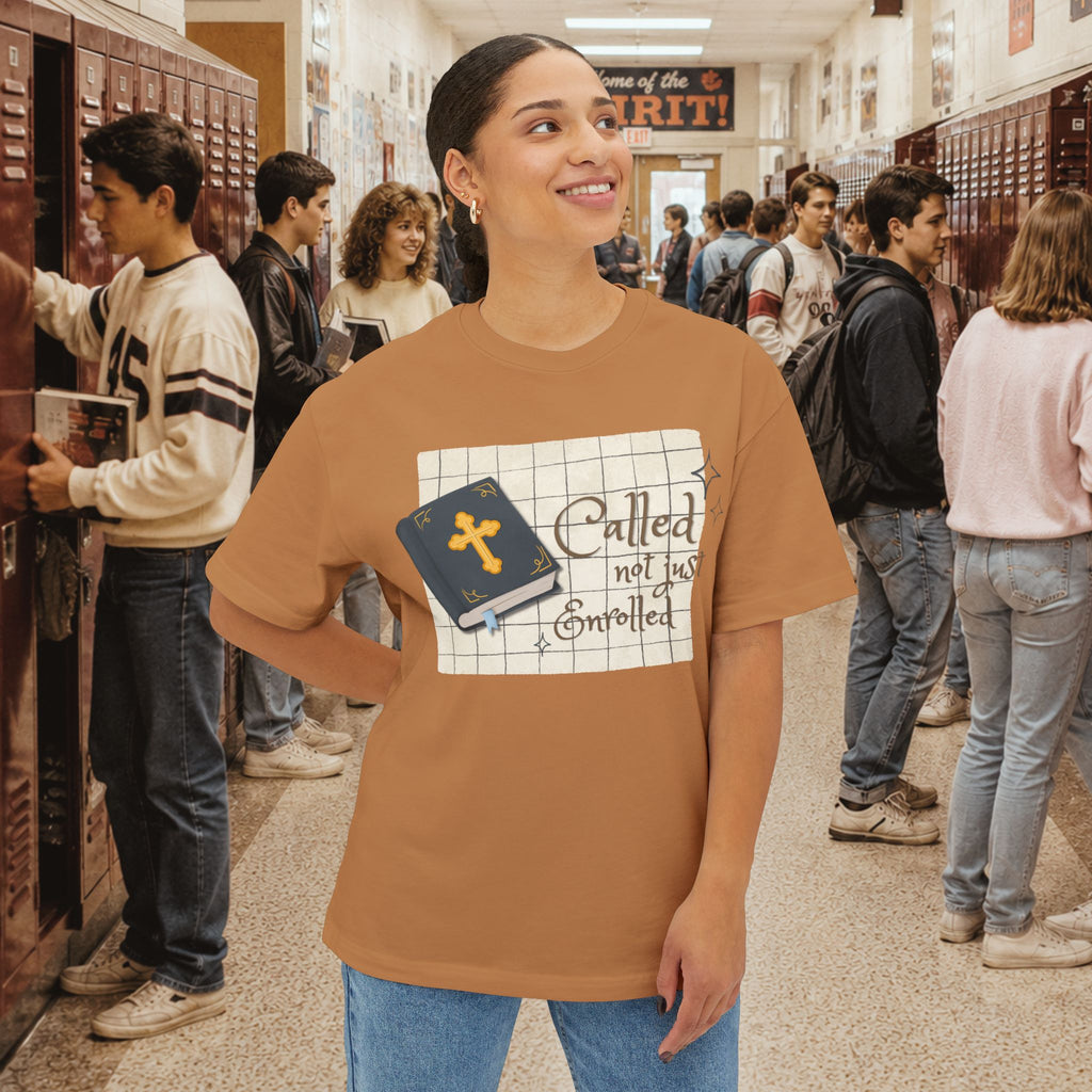 Called Not Just Enrolled Oversized Boxy T-Shirt