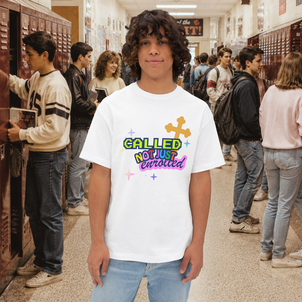 Called Not Just Enrolled Graphic oversized Boxy T-Shirt