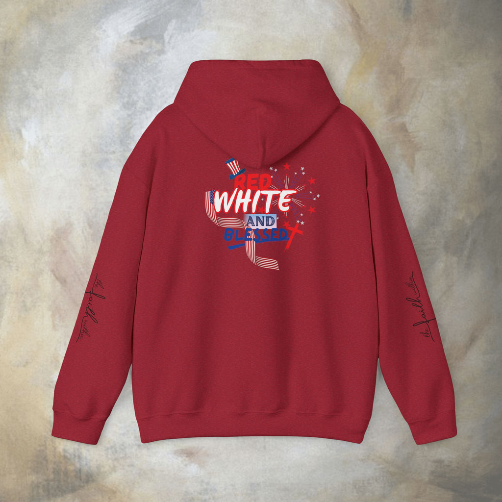 Red White and Blessed Hoodie