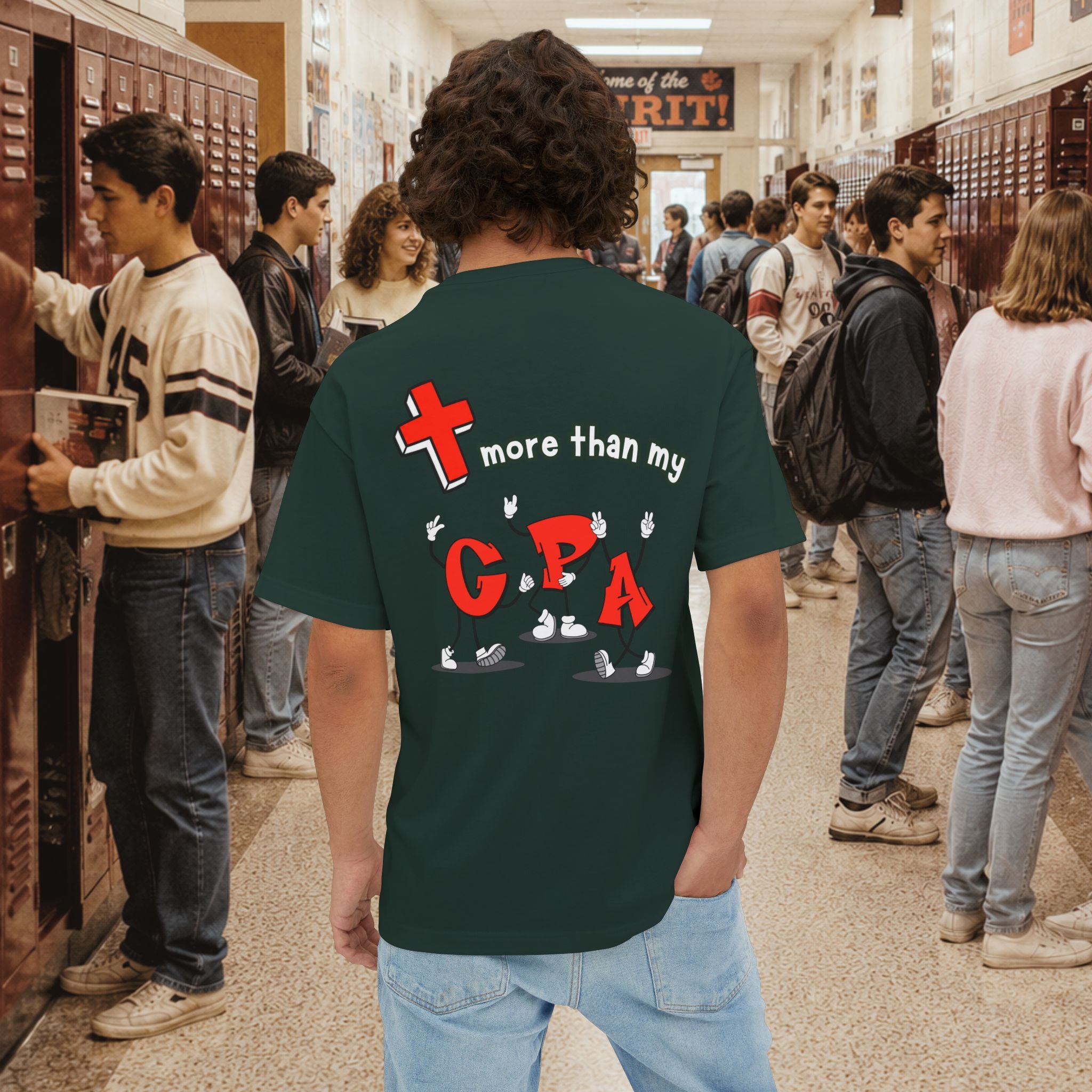 More Than My GPA Oversized Boxy T-Shirt - BACK