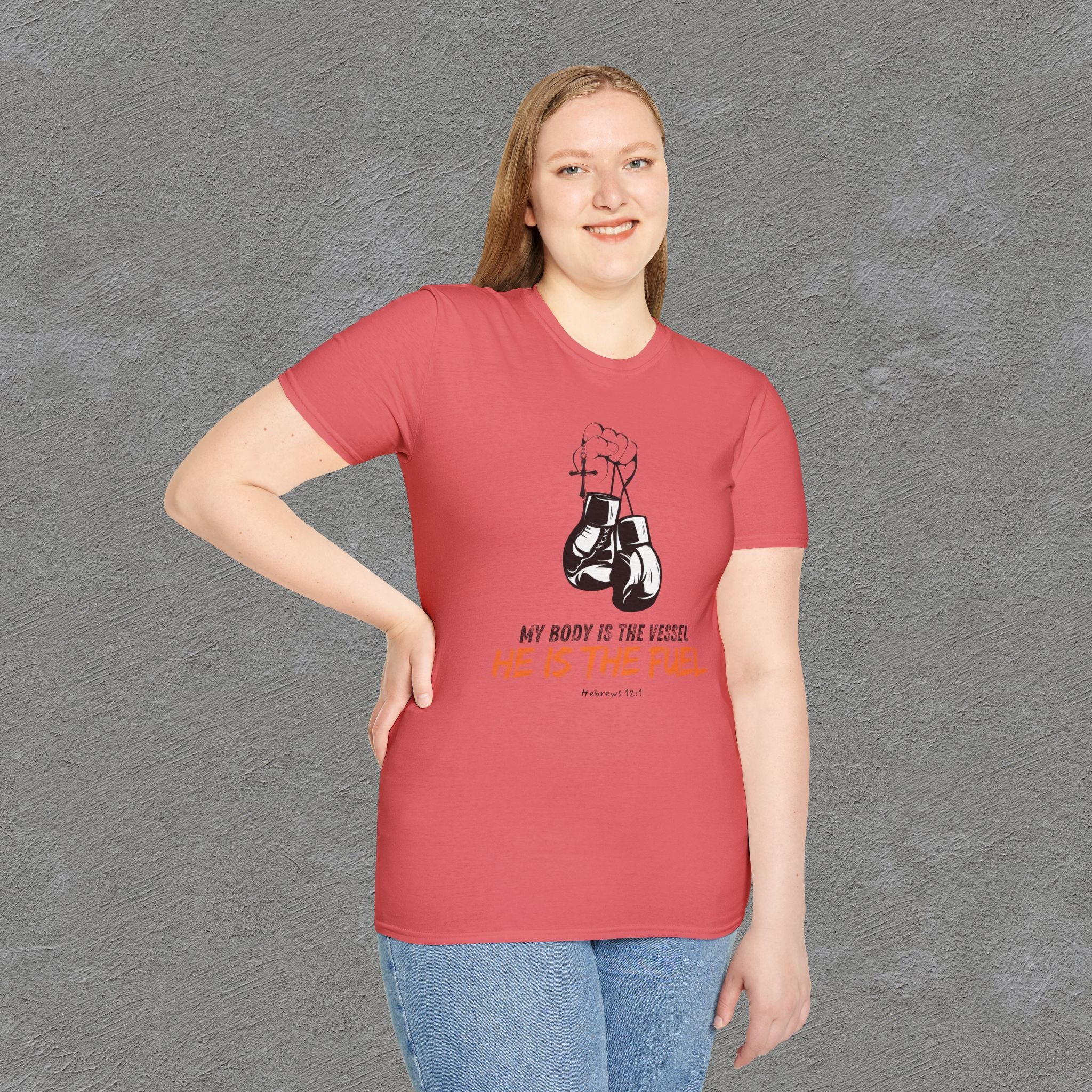He is the fuel - Hebrews 12:1 T-shirt