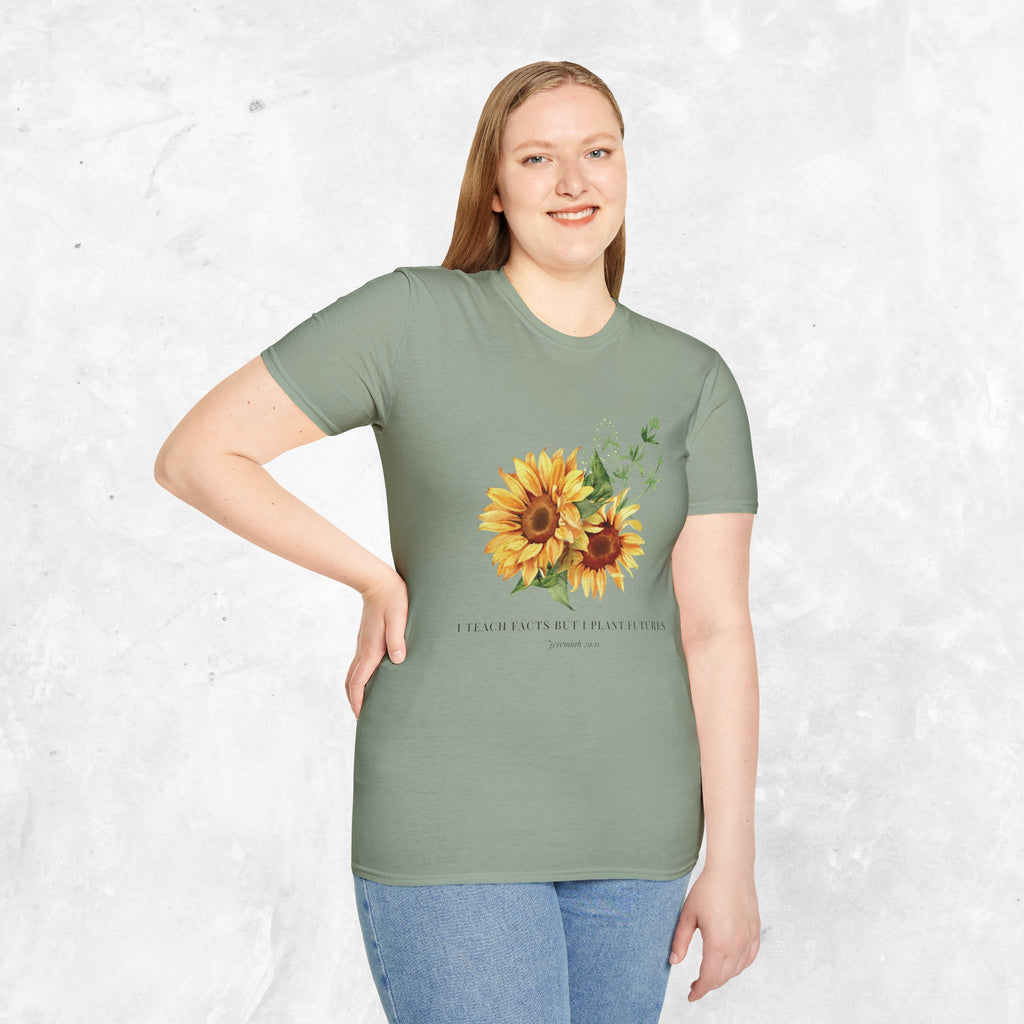Jeremiah 29:11 T-shirt - Sunflower front