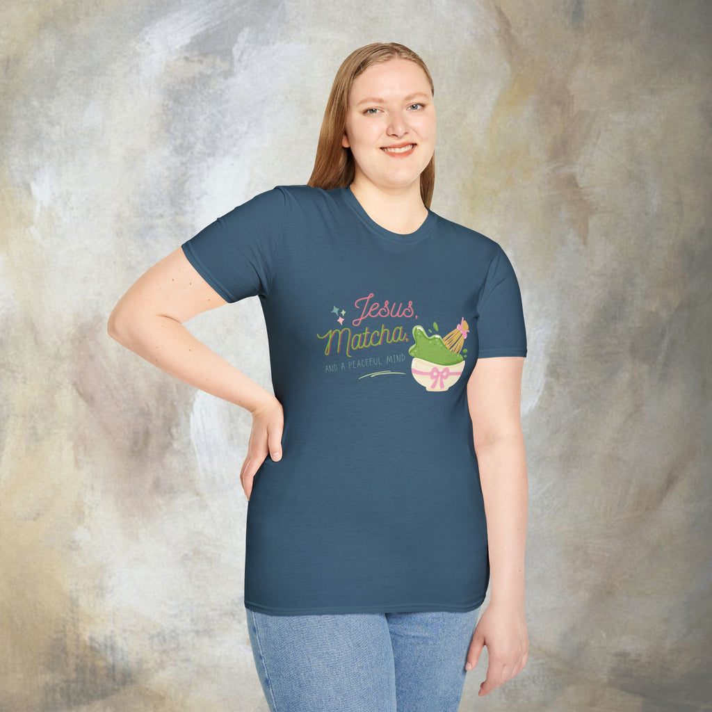 Jesus, Matcha and a peaceful mind T-shirt