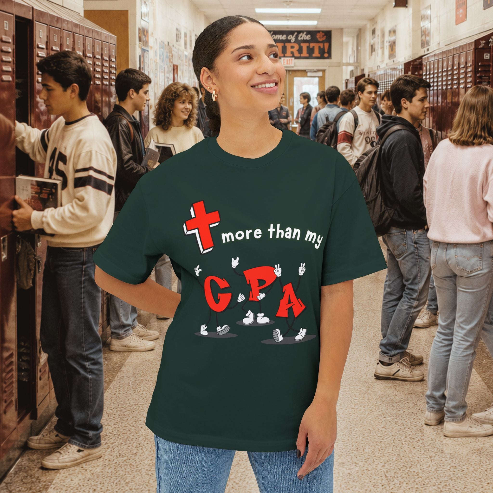 More Than My GPA Oversized Boxy T-Shirt