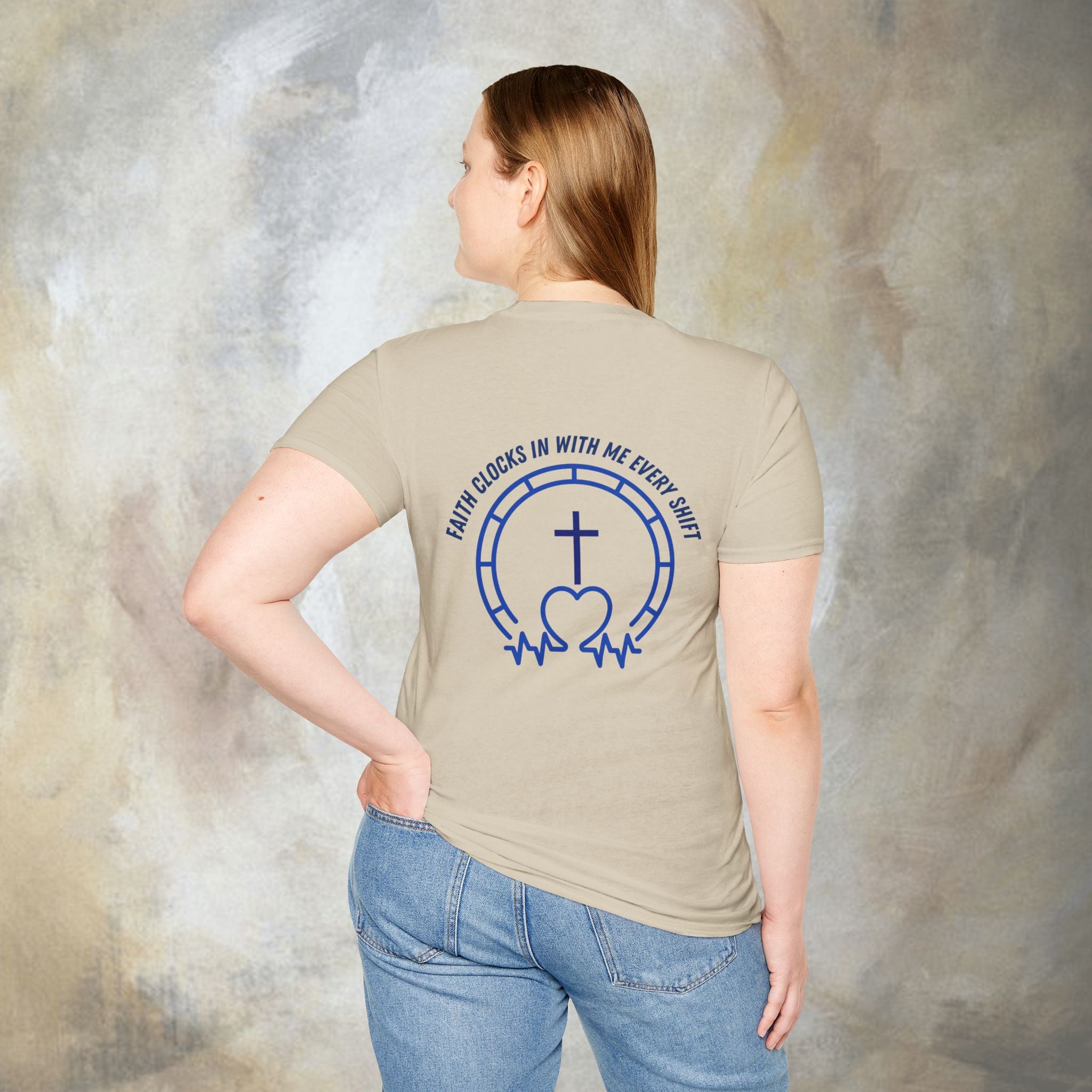 Faith clocks in with me every shift T-Shirt