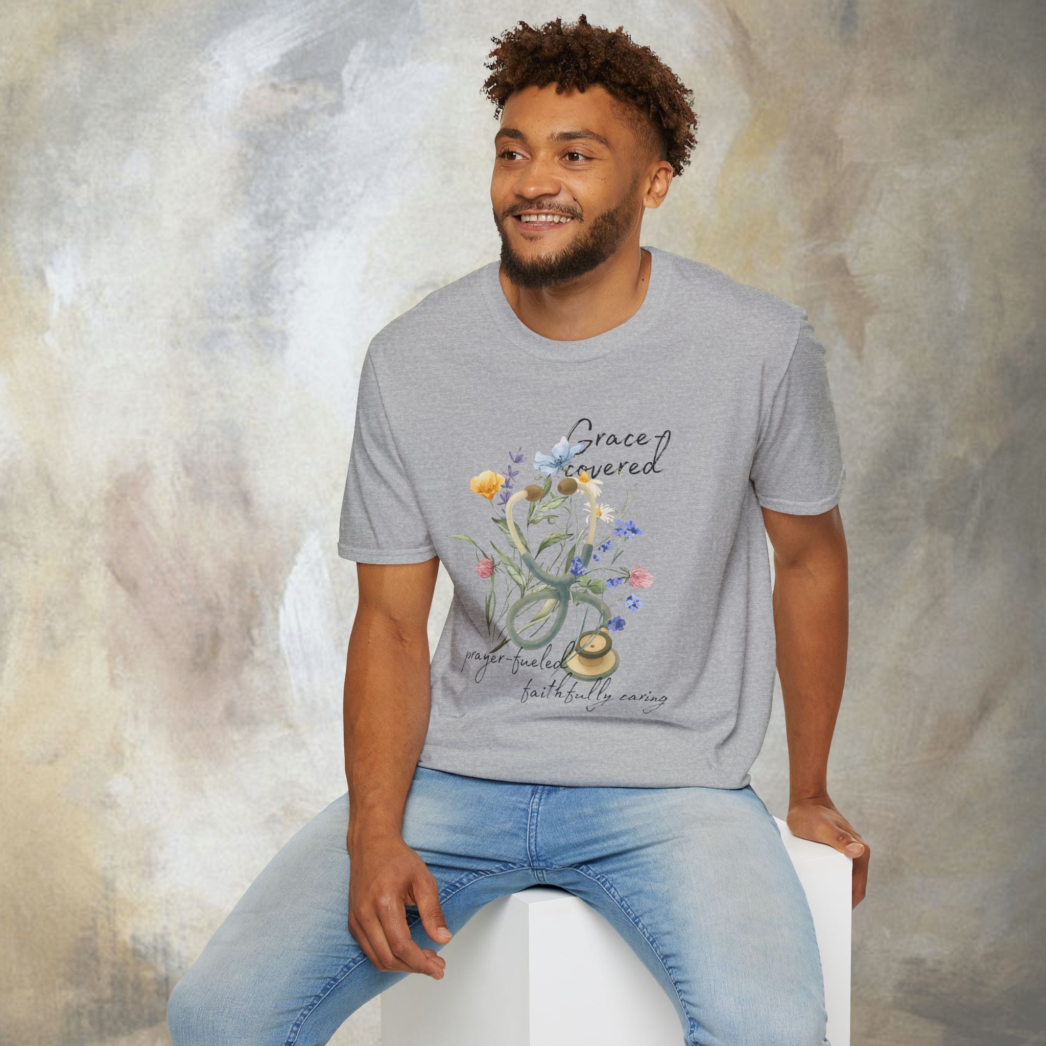 Grace covered, prayer fueled, faithfully caring T-Shirt