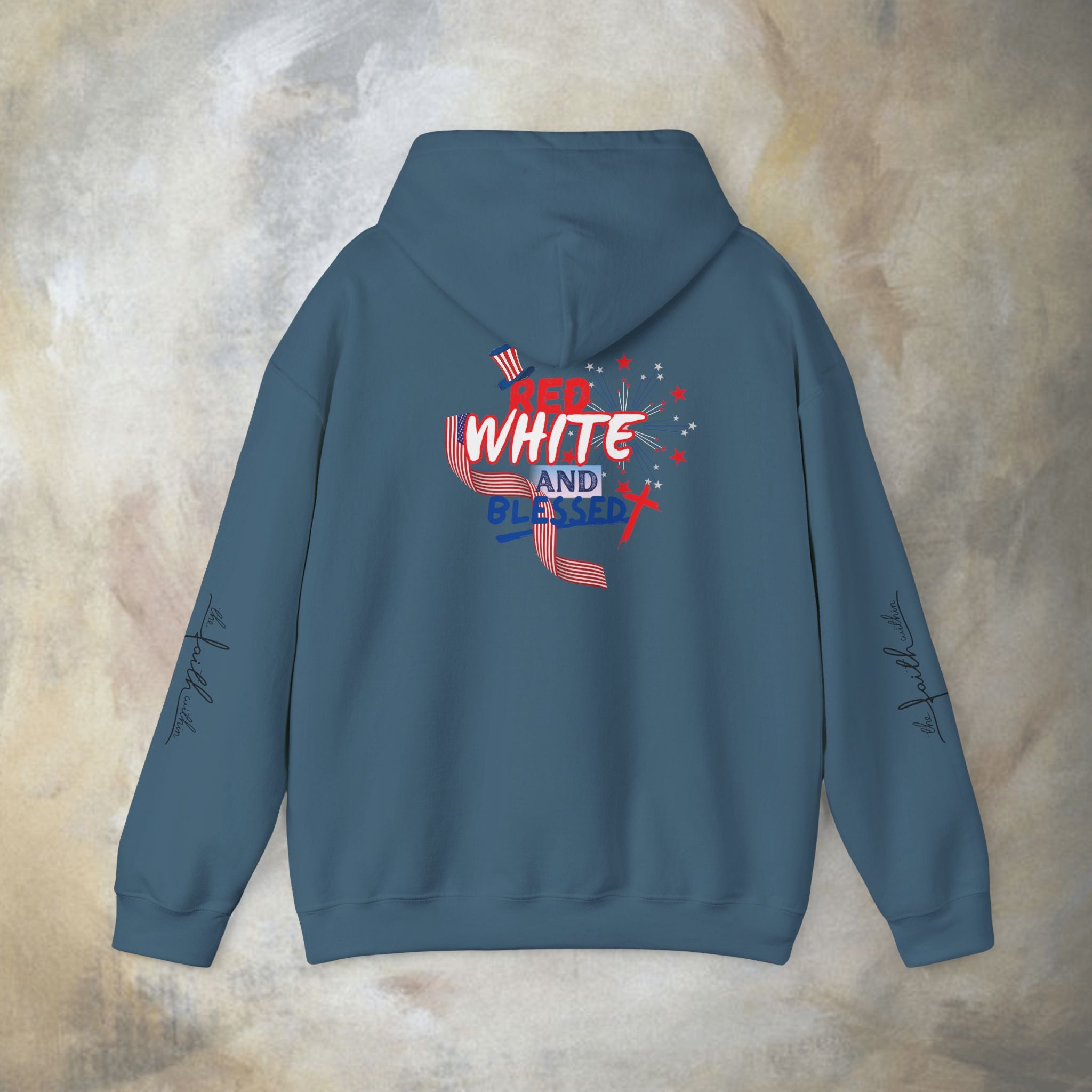 Red White and Blessed Hoodie