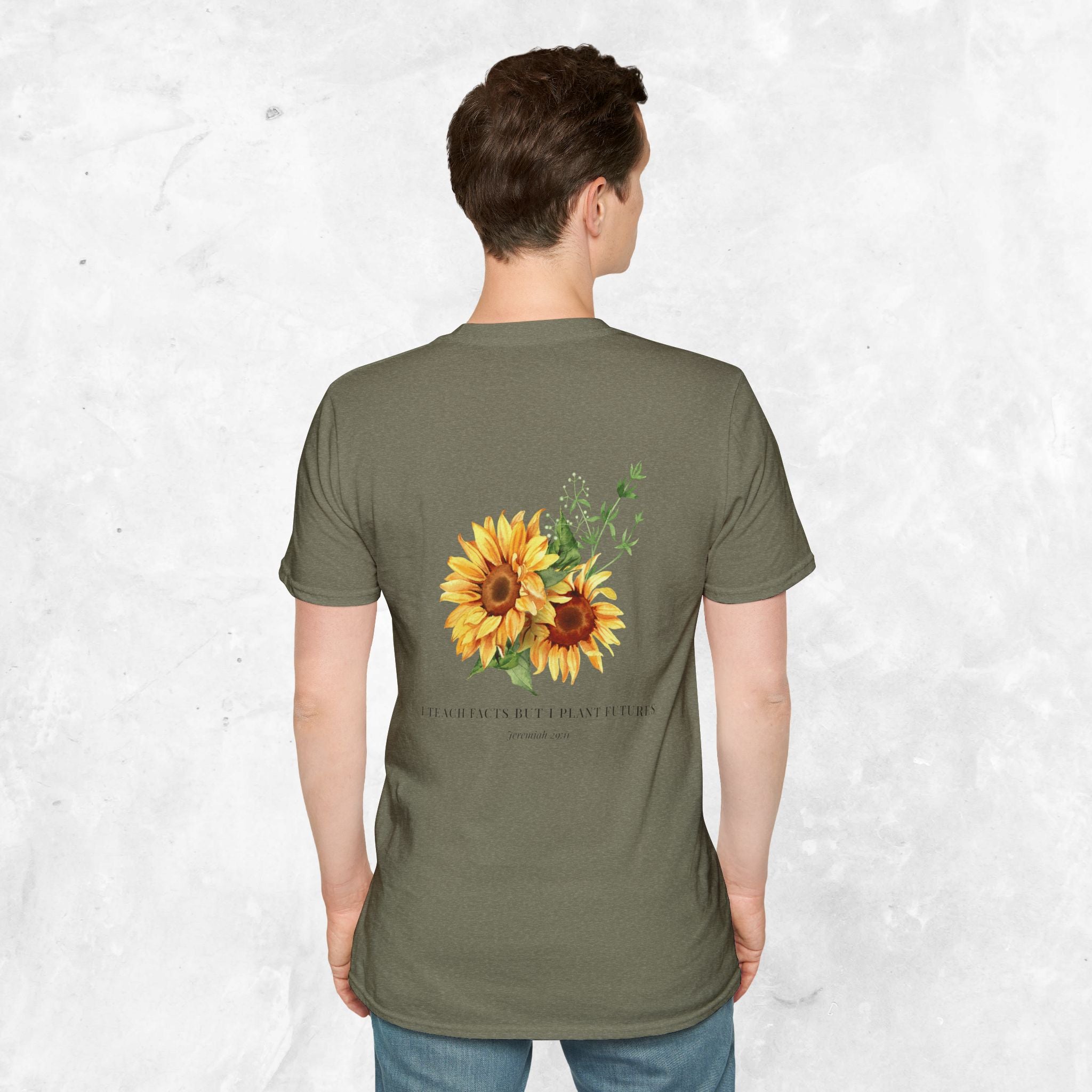 Jeremiah 29:11 T-shirt - Sunflower Back