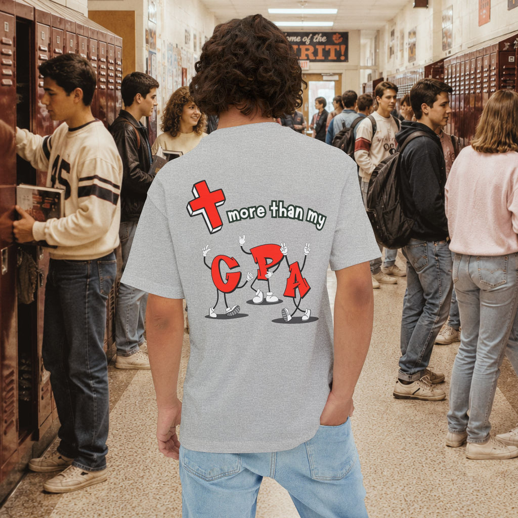 More Than My GPA Oversized Boxy T-Shirt - BACK