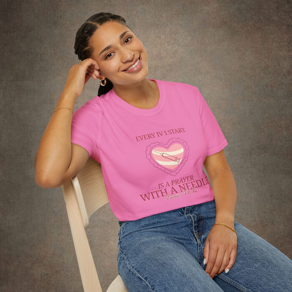 The Prayer with a needle - Isaiah 41:10 T-Shirt