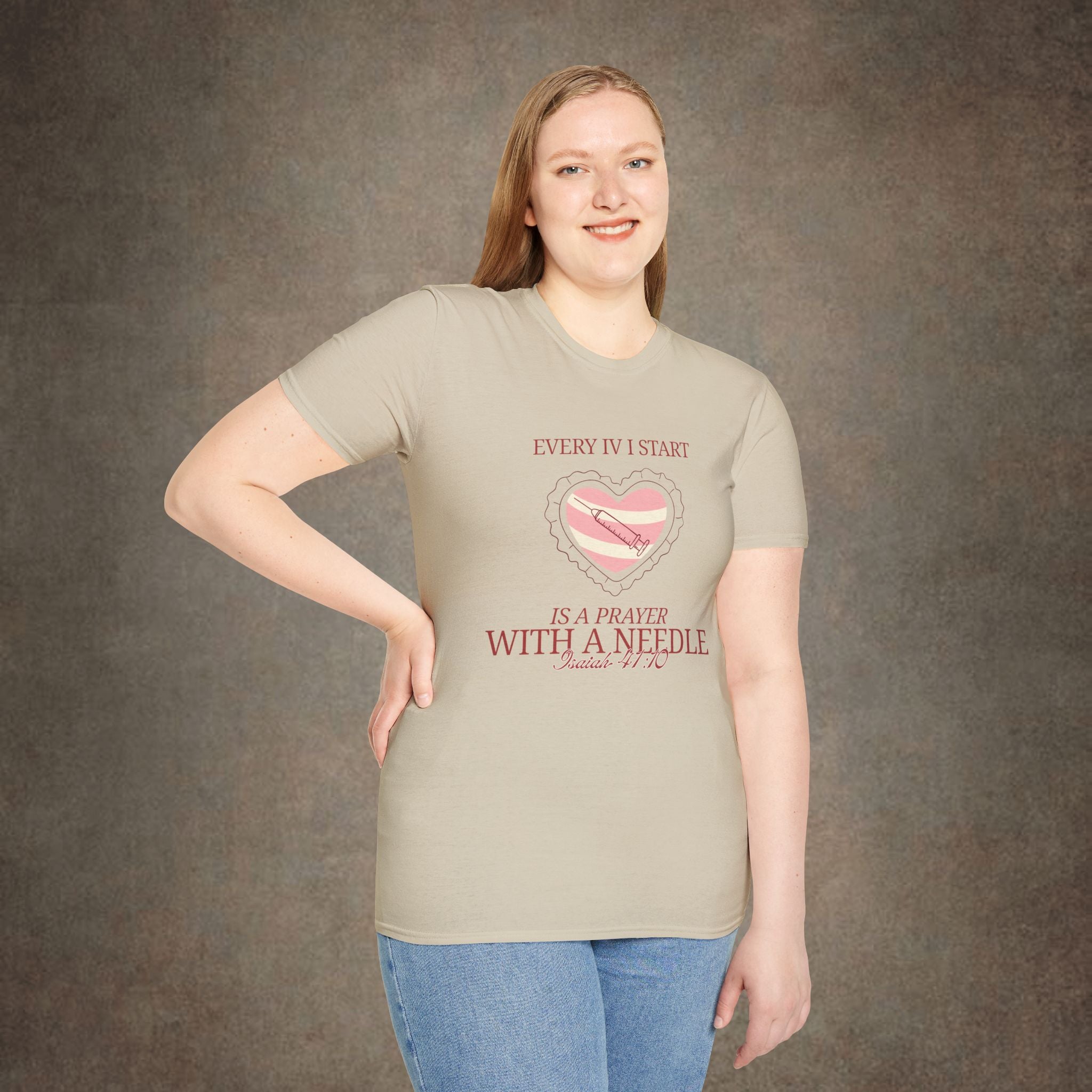 The Prayer with a needle - Isaiah 41:10 T-Shirt
