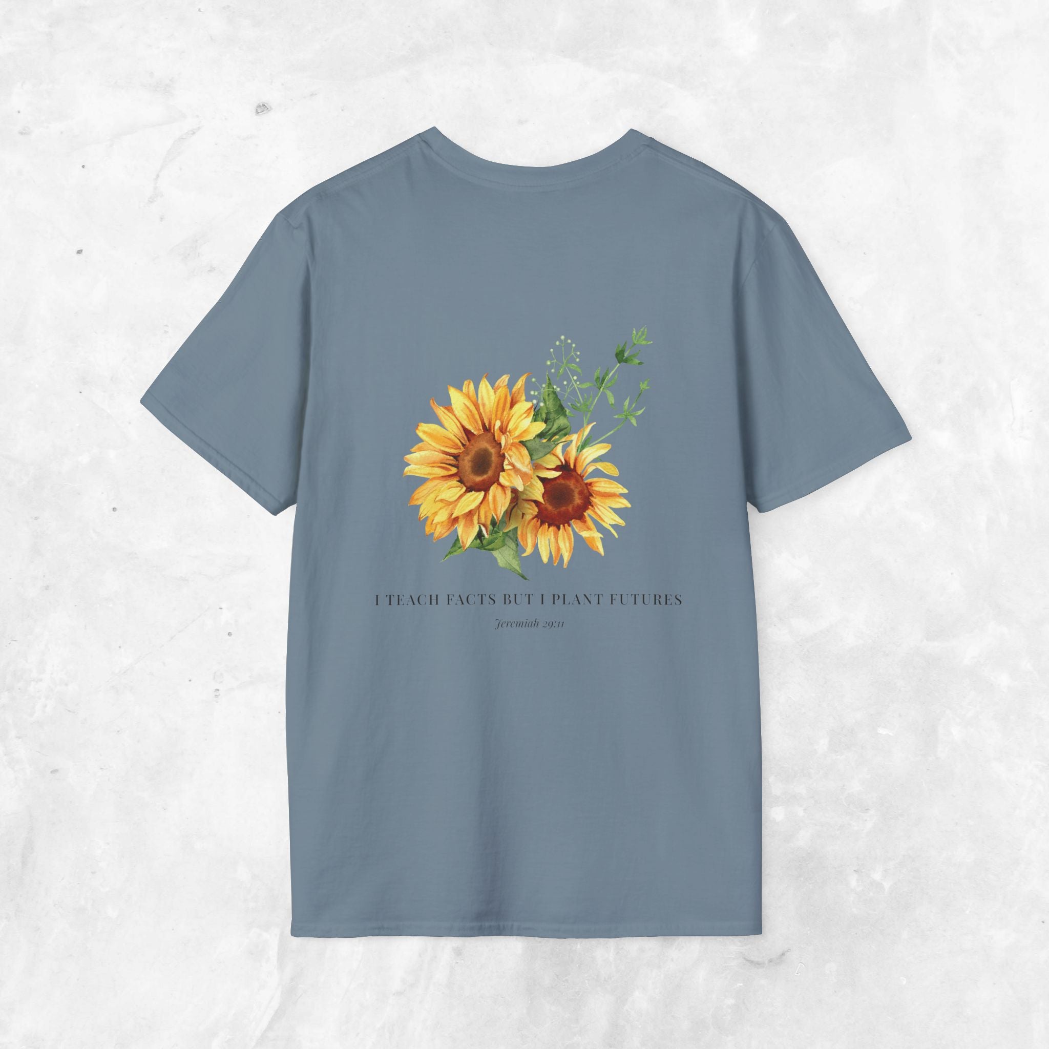 Jeremiah 29:11 T-shirt - Sunflower Back