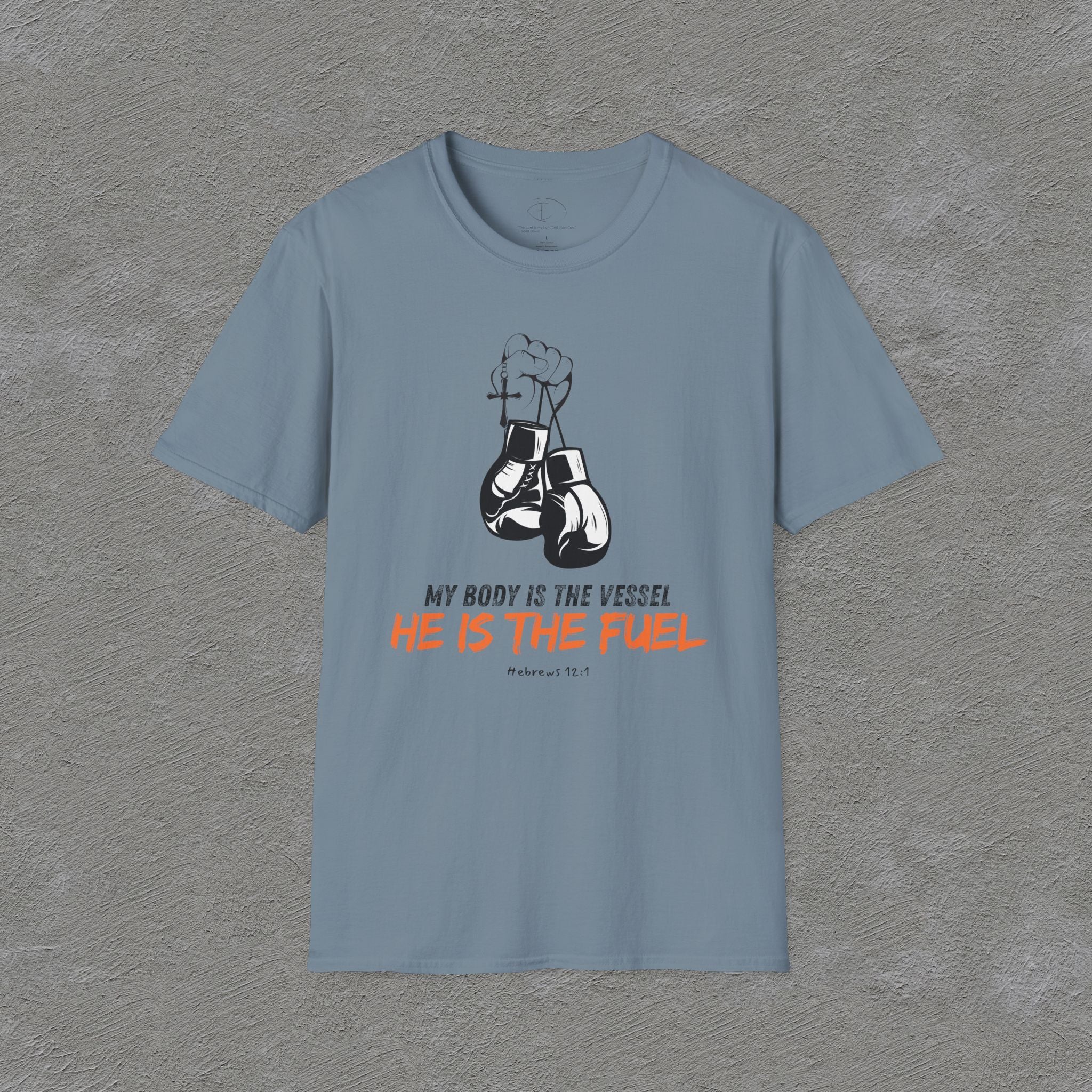 He is the fuel - Hebrews 12:1 T-shirt