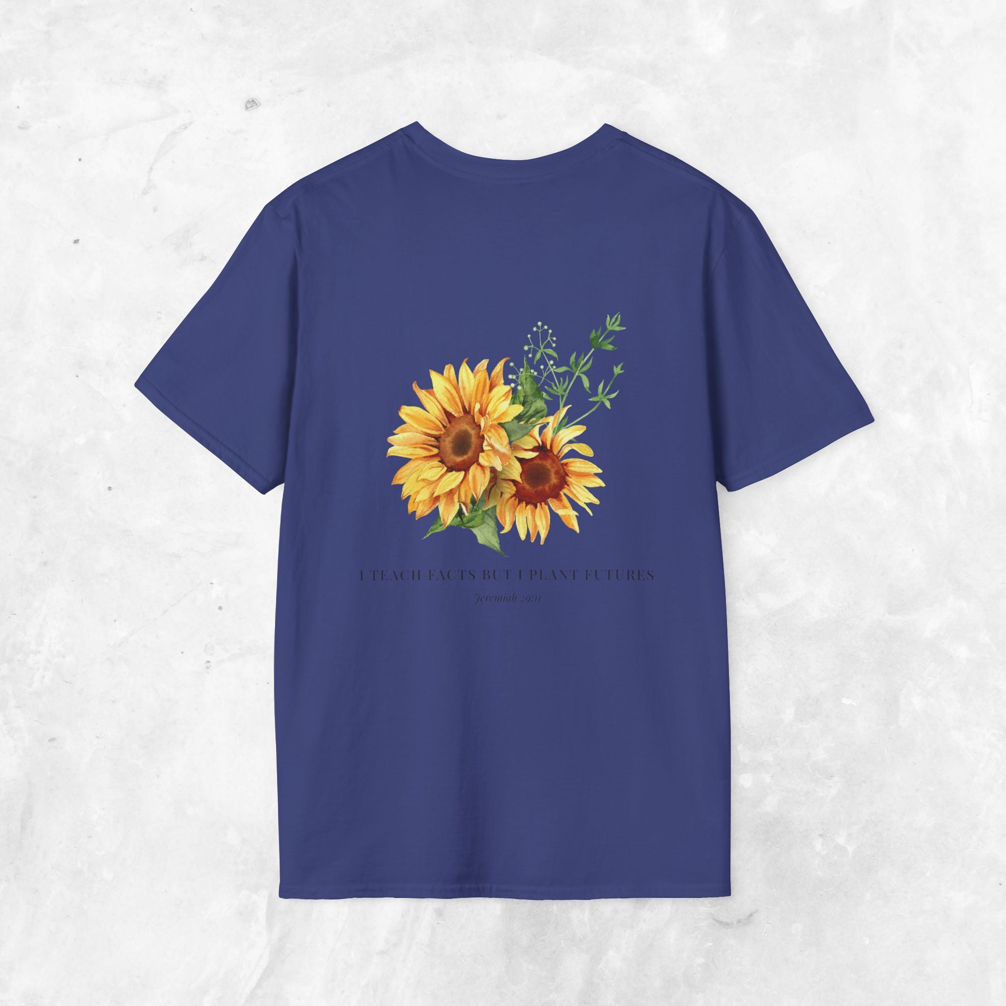 Jeremiah 29:11 T-shirt - Sunflower Back