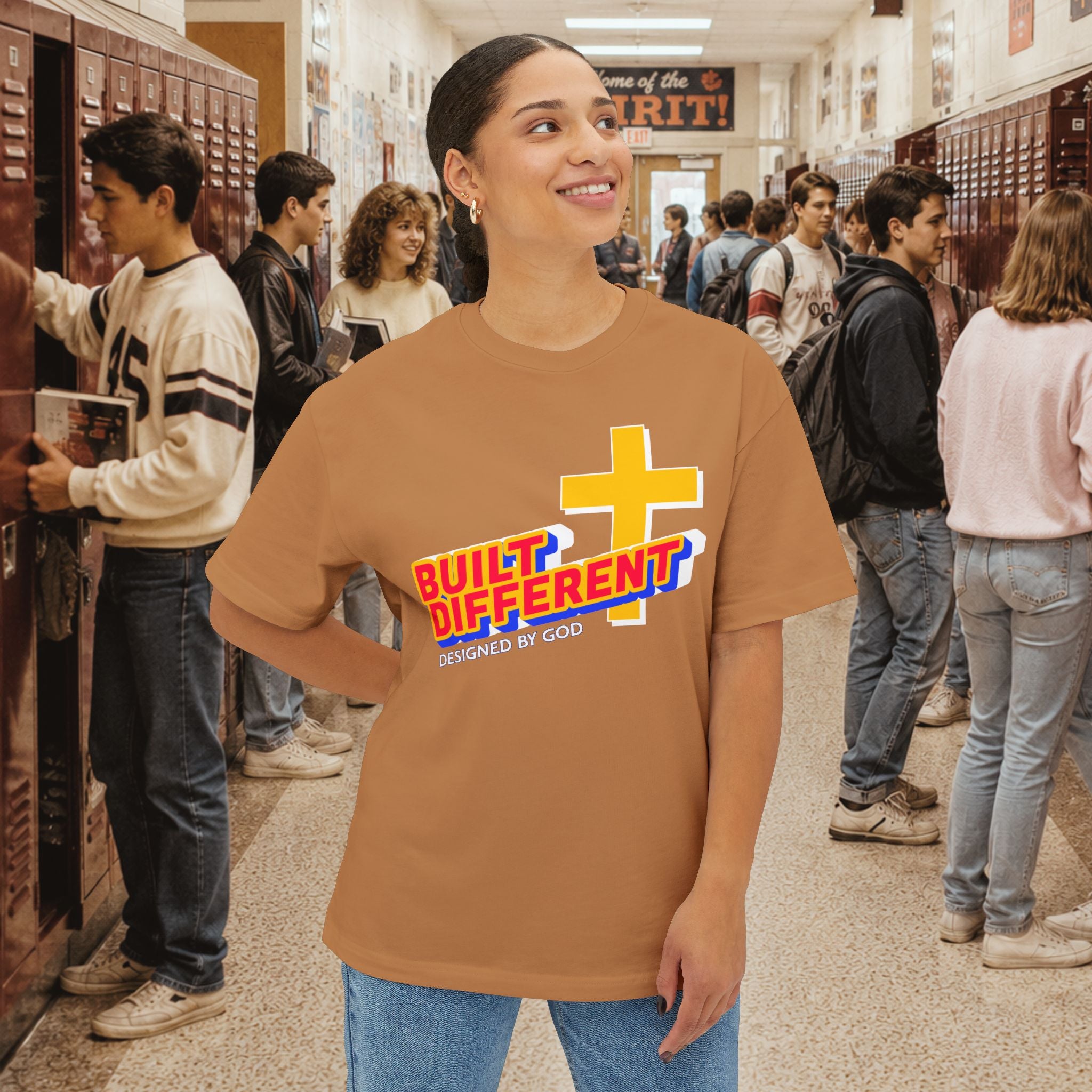 Built Different Oversized Boxy T‑Shirt
