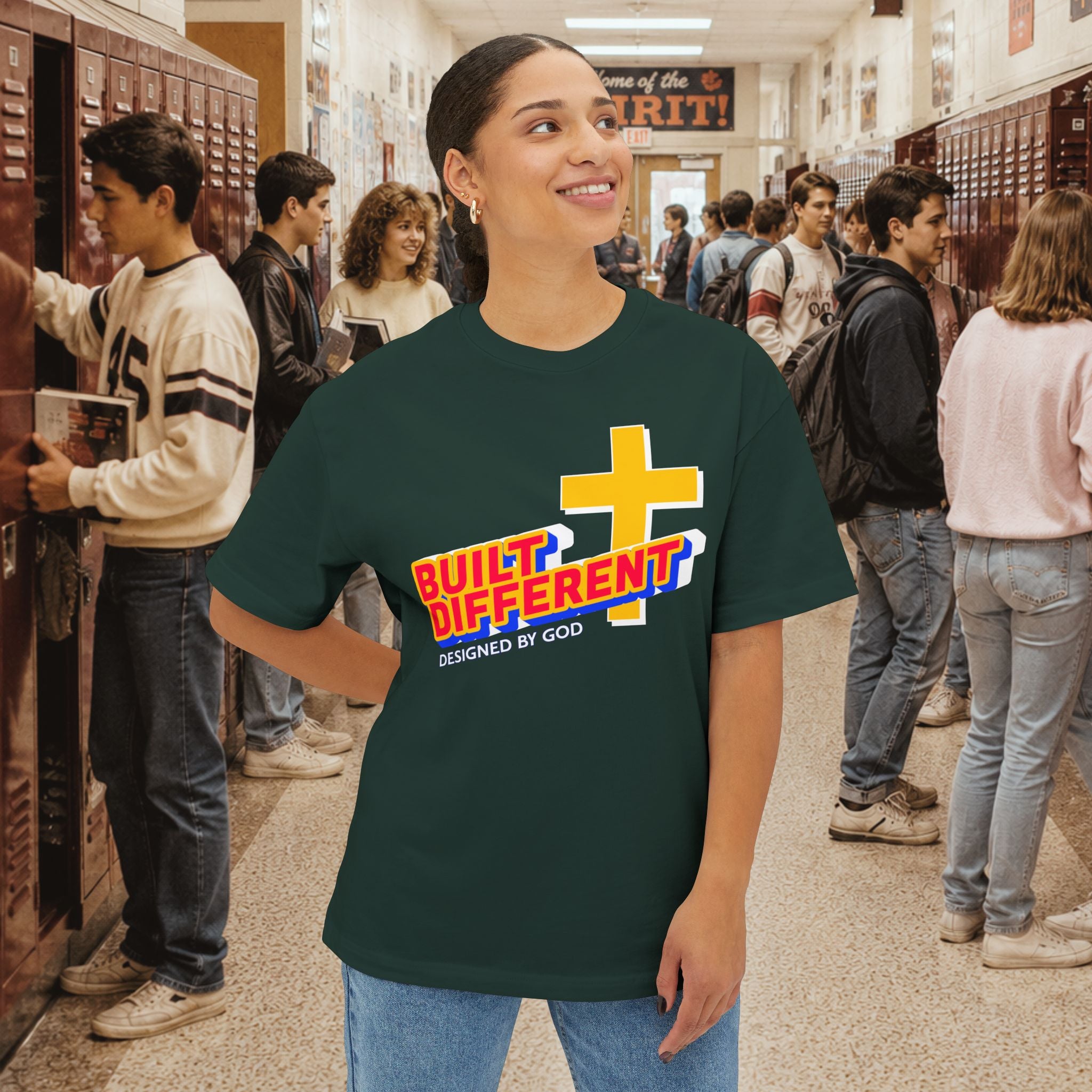 Built Different Oversized Boxy T‑Shirt