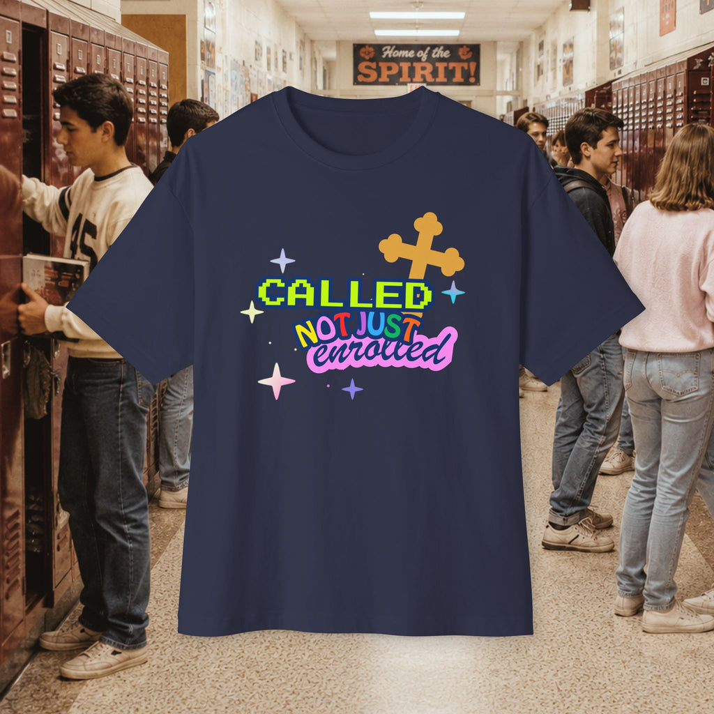 Called Not Just Enrolled Graphic oversized Boxy T-Shirt