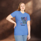God Bless America T-Shirt Carolina Blue