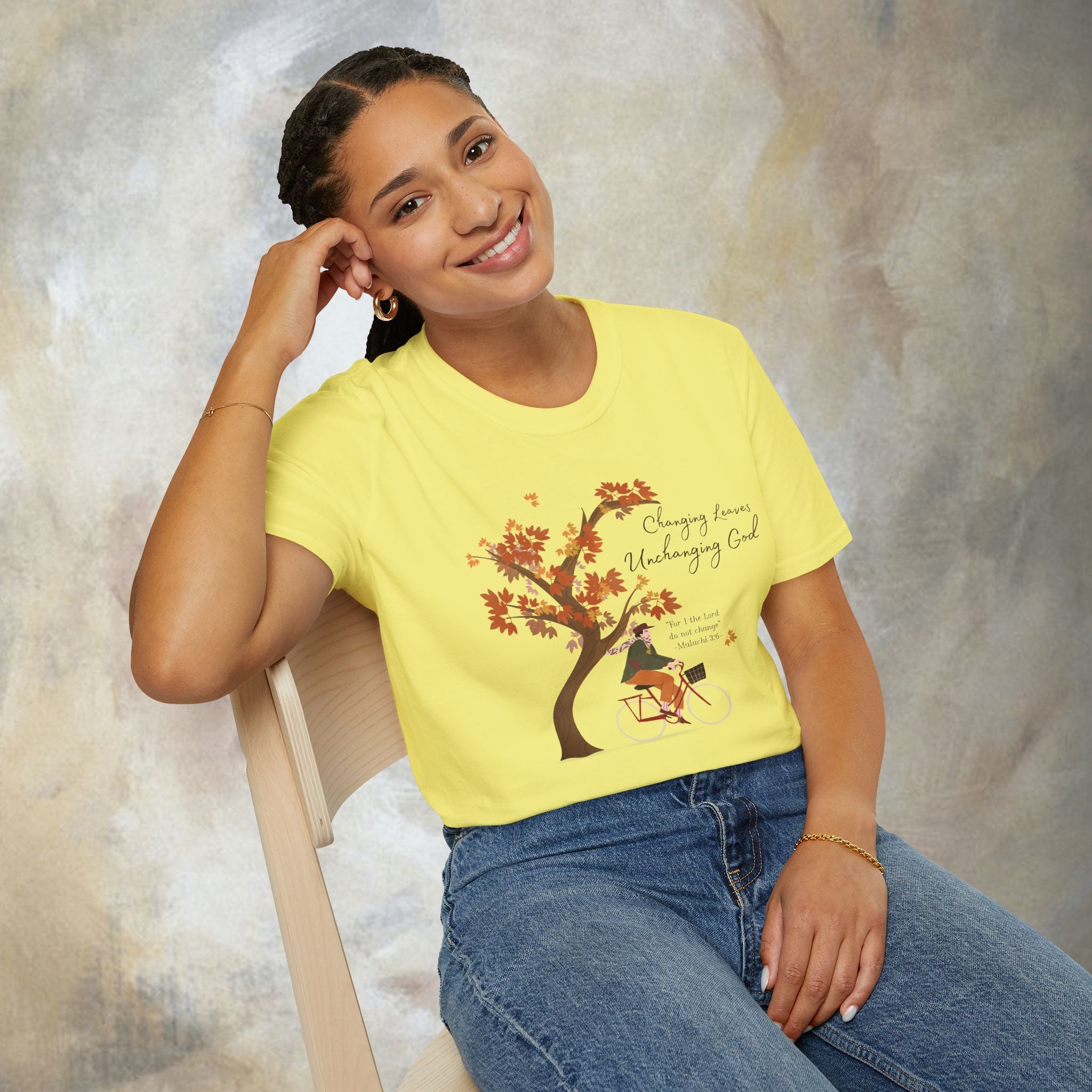 "Changing Leaves, Unchanging God" T-Shirt