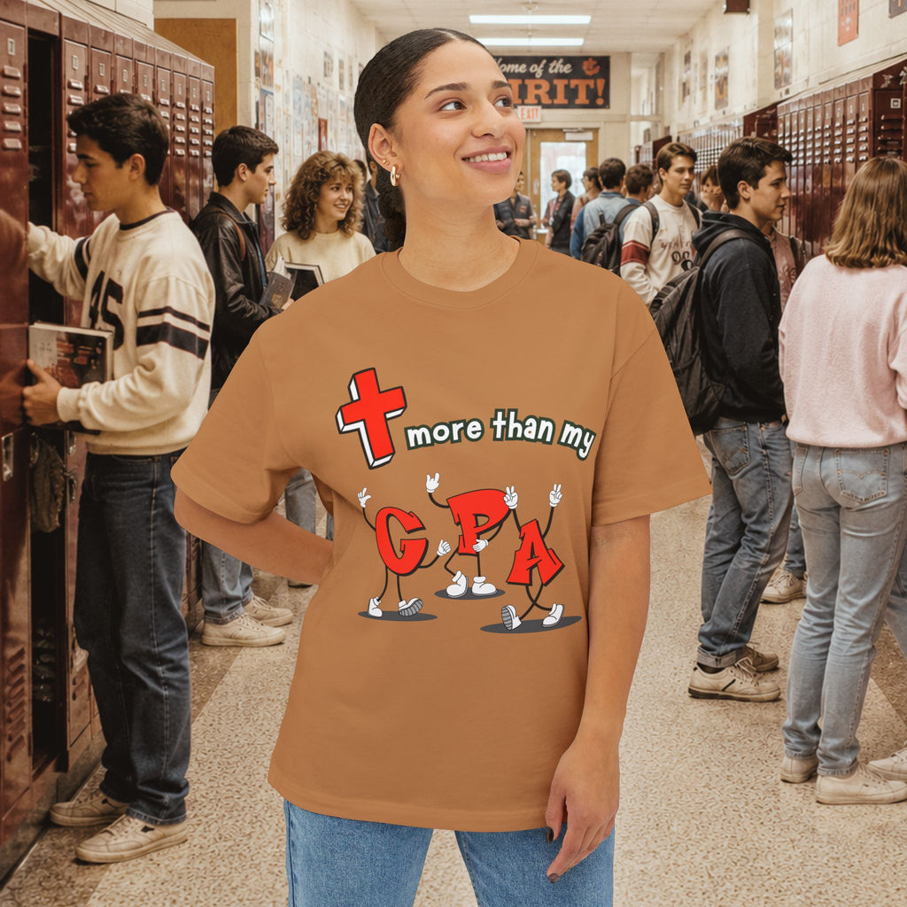 More Than My GPA Oversized Boxy T-Shirt