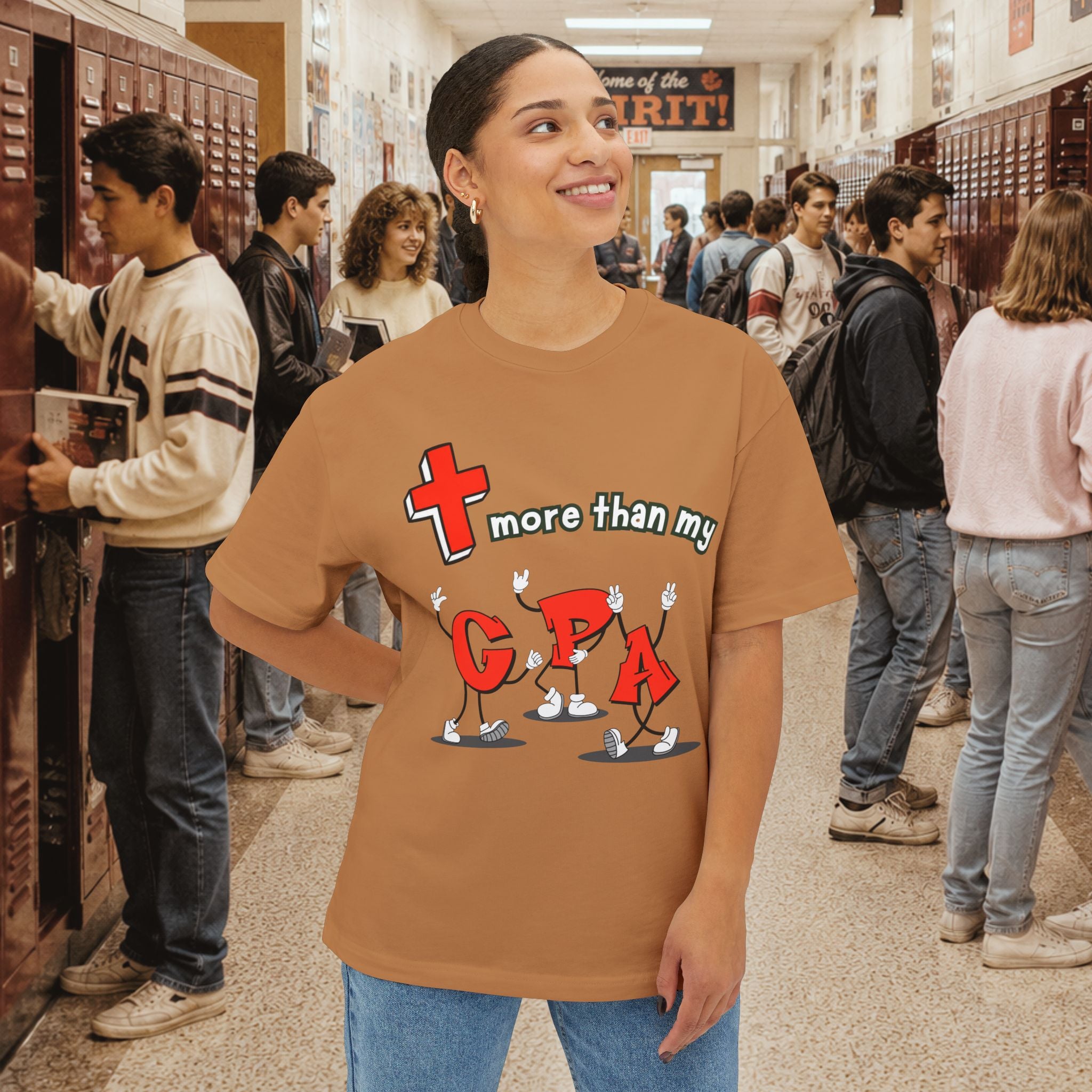 More Than My GPA Oversized Boxy T-Shirt