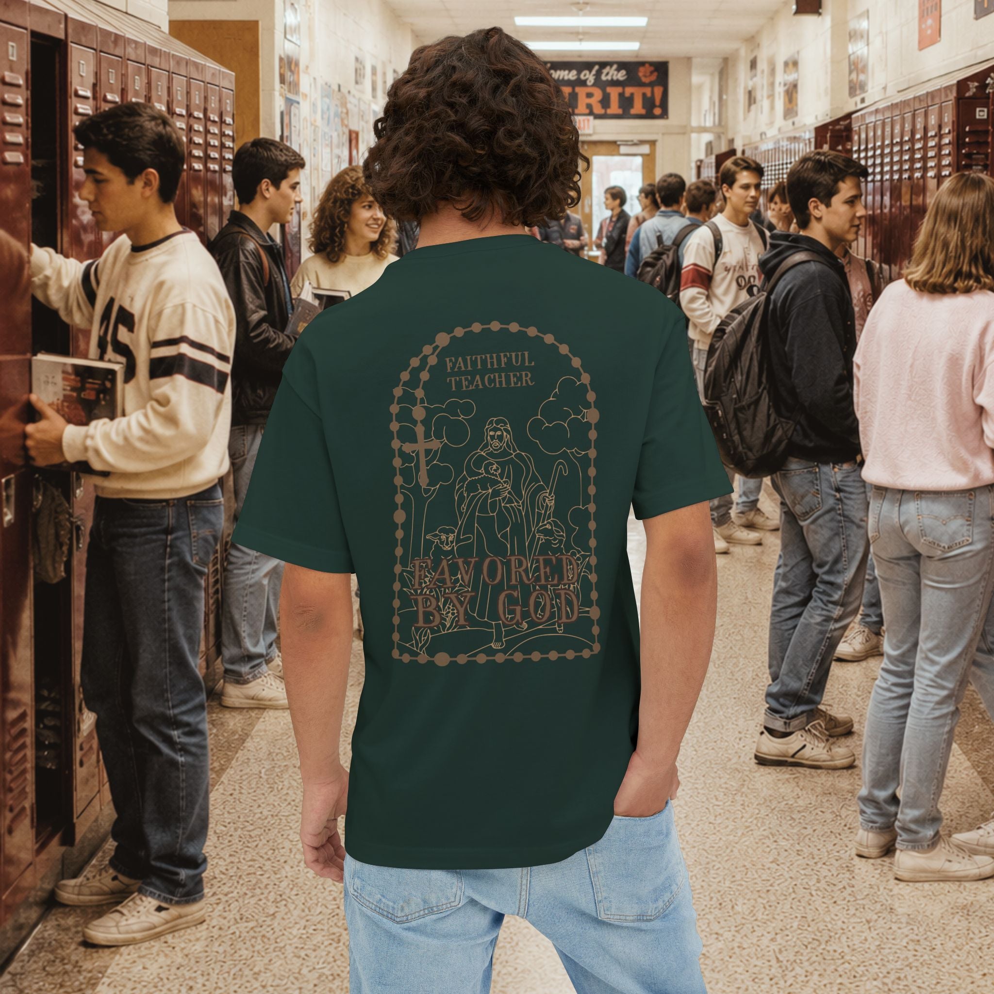 Faithful Teacher, Favored by God oversize T-Shirt