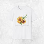 Jeremiah 29:11 T-shirt - Sunflower front