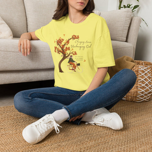 "Changing Leaves, Unchanging God" T-Shirt