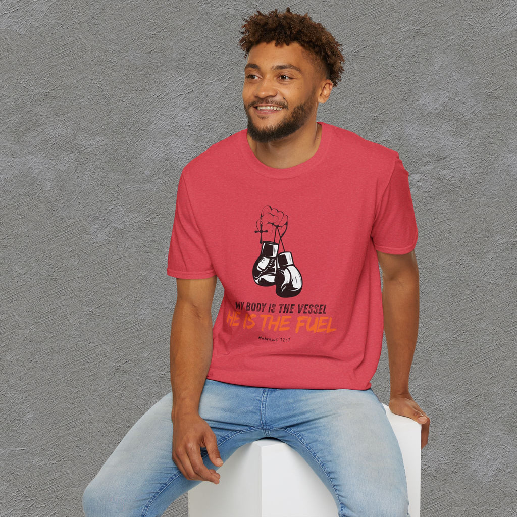 He is the fuel - Hebrews 12:1 T-shirt