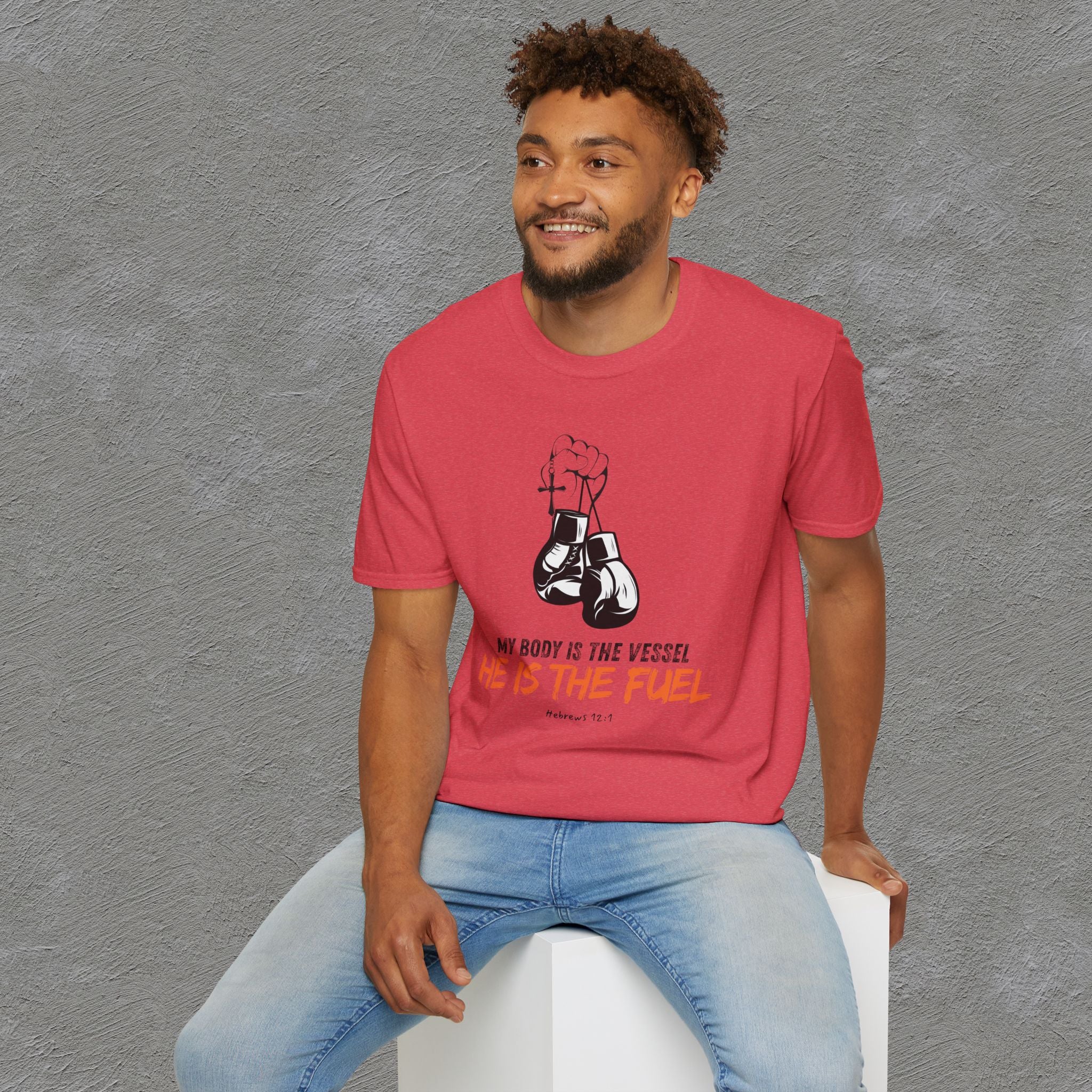 He is the fuel - Hebrews 12:1 T-shirt