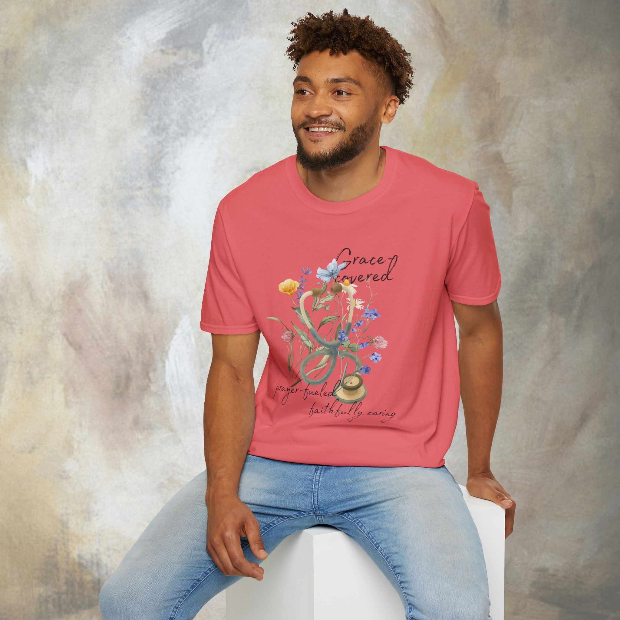 Grace covered, prayer fueled, faithfully caring T-Shirt