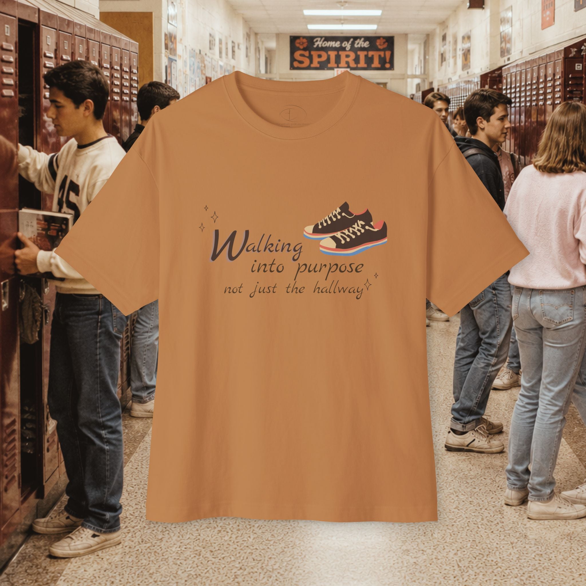 Walking Into Purpose Oversized Boxy T‑Shirt