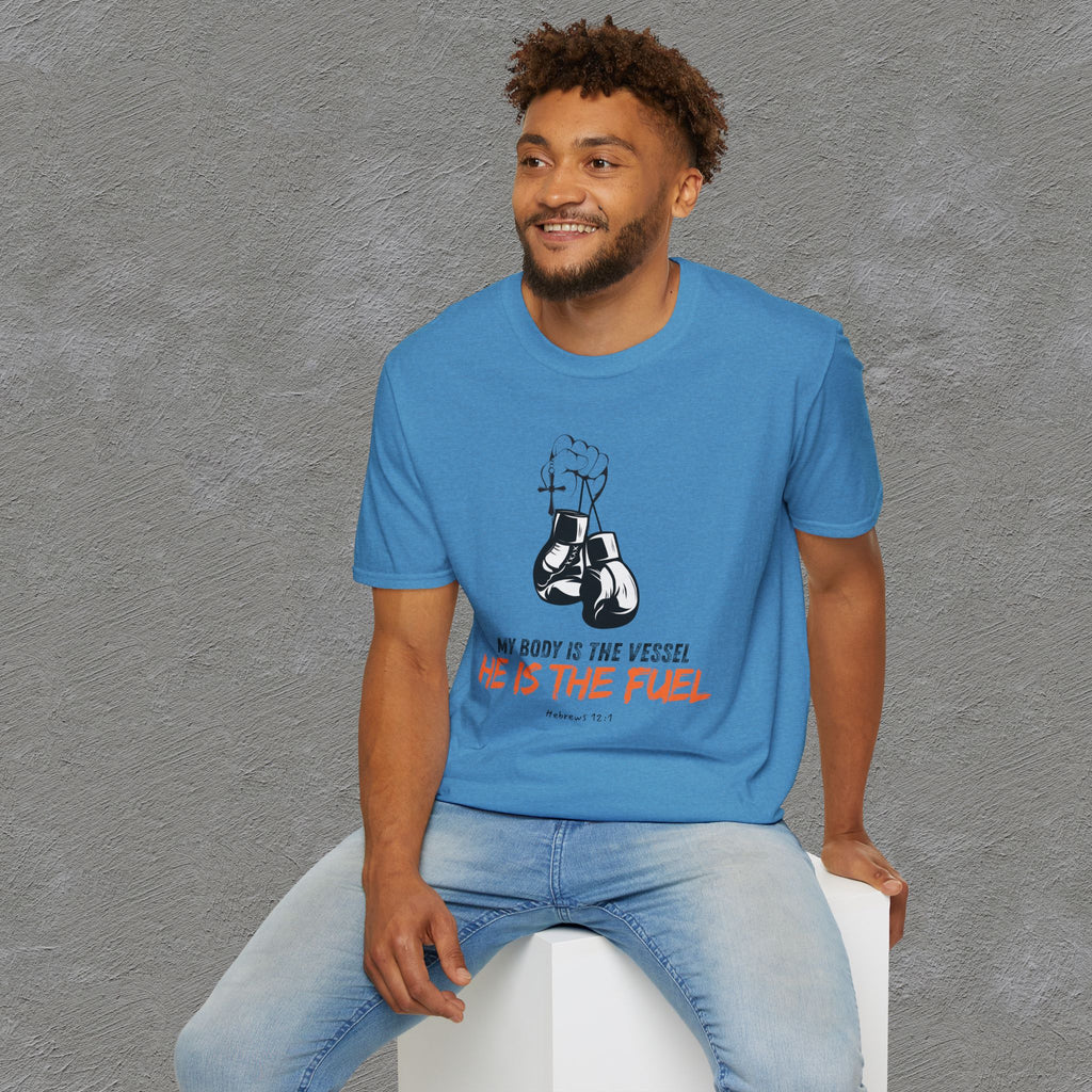 He is the fuel - Hebrews 12:1 T-shirt
