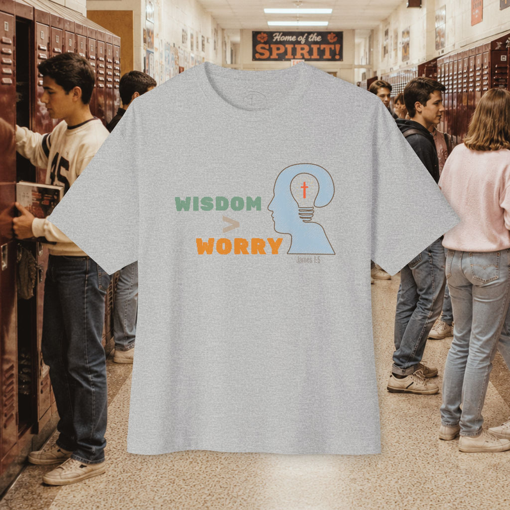 Wisdom Over Worry Oversized Boxy T-Shirt