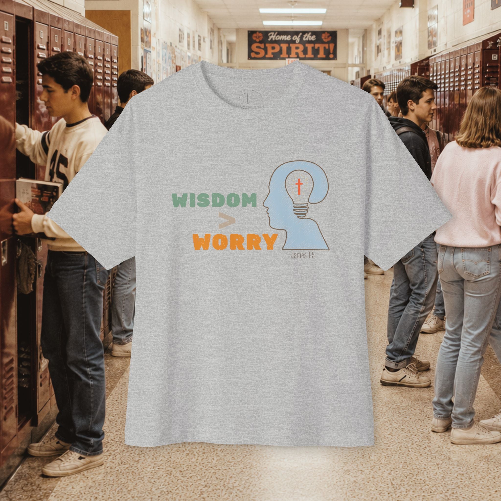 Wisdom Over Worry Oversized Boxy T-Shirt