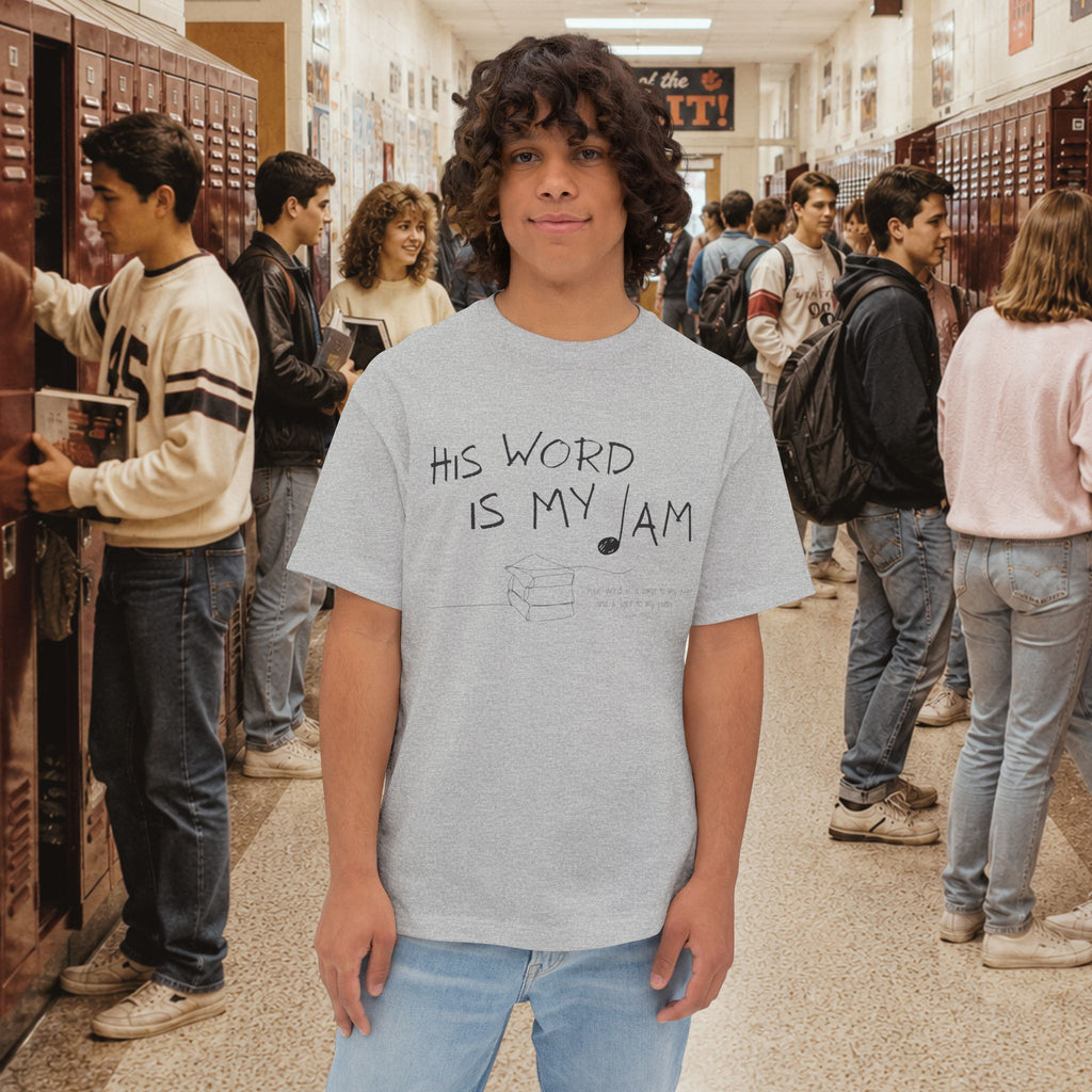 His Word Is My Jam Oversized Boxy T-Shirt