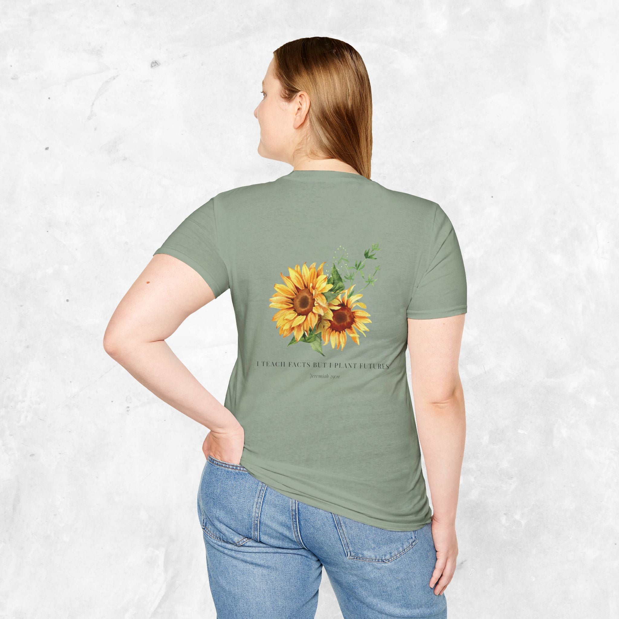 Jeremiah 29:11 T-shirt - Sunflower Back