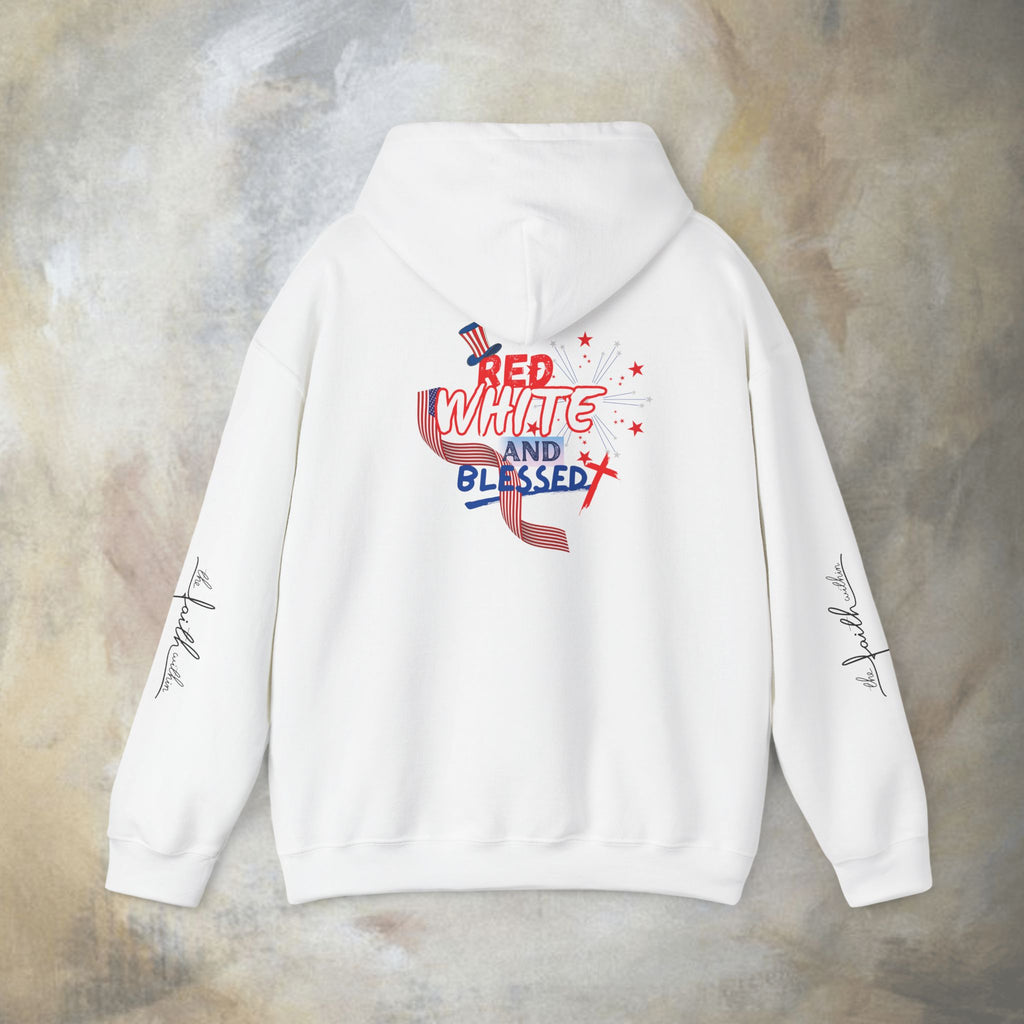 Red White and Blessed Hoodie