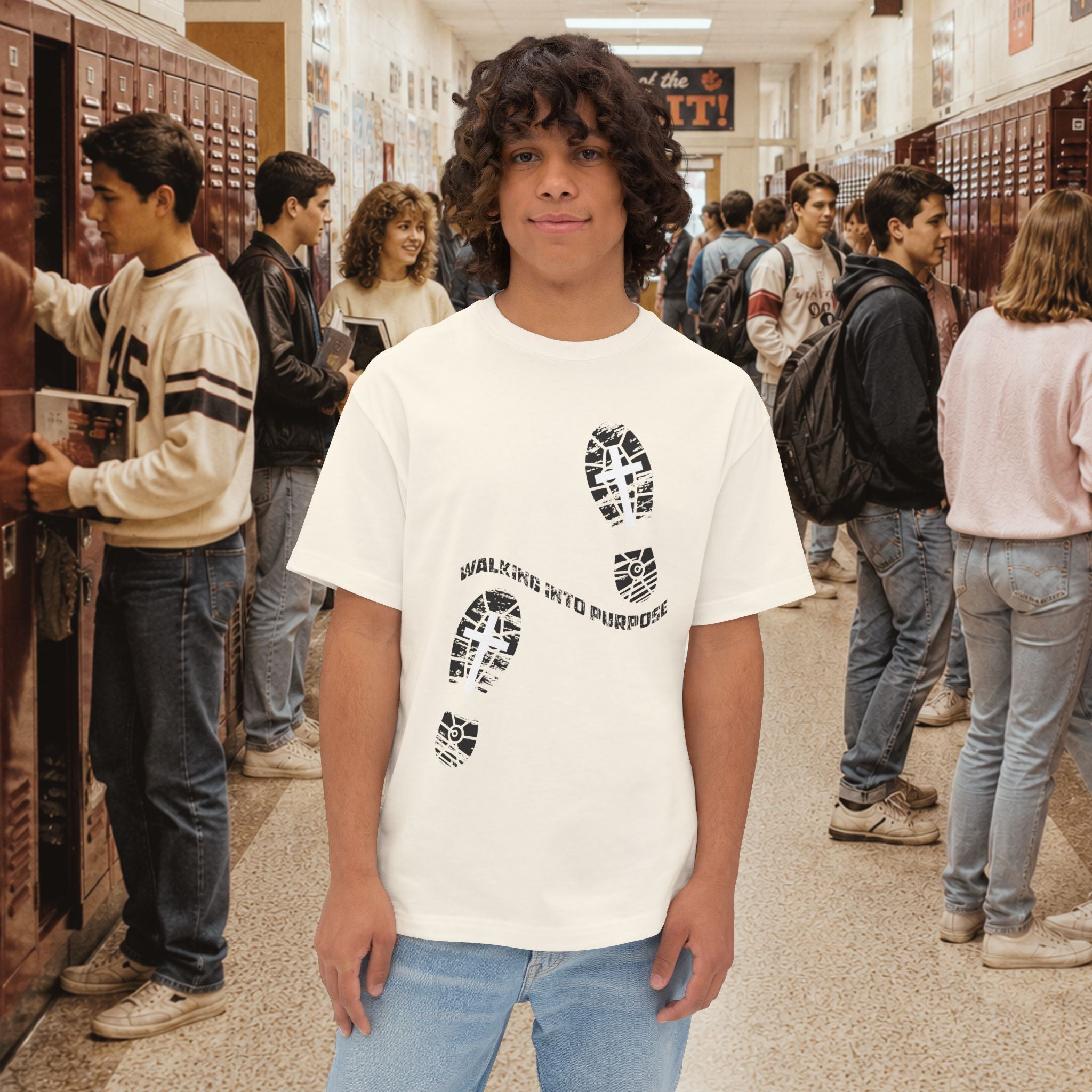 Walk Into Purpose Oversized Boxy T-Shirt