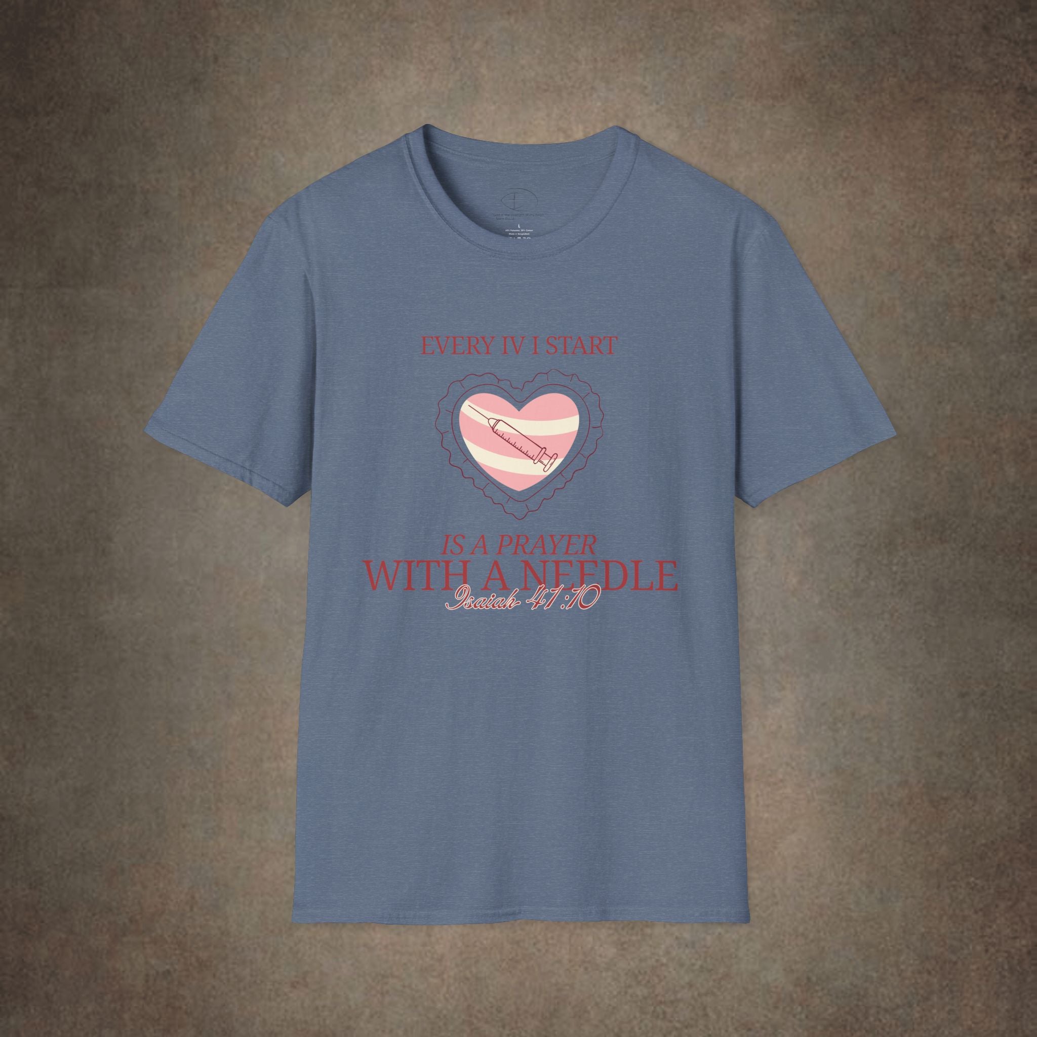 The Prayer with a needle - Isaiah 41:10 T-Shirt