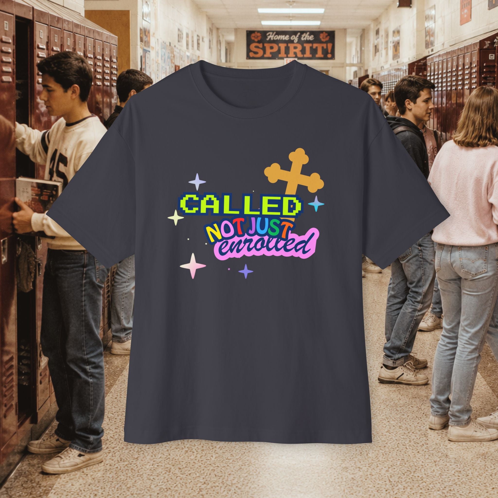Called Not Just Enrolled Graphic oversized Boxy T-Shirt