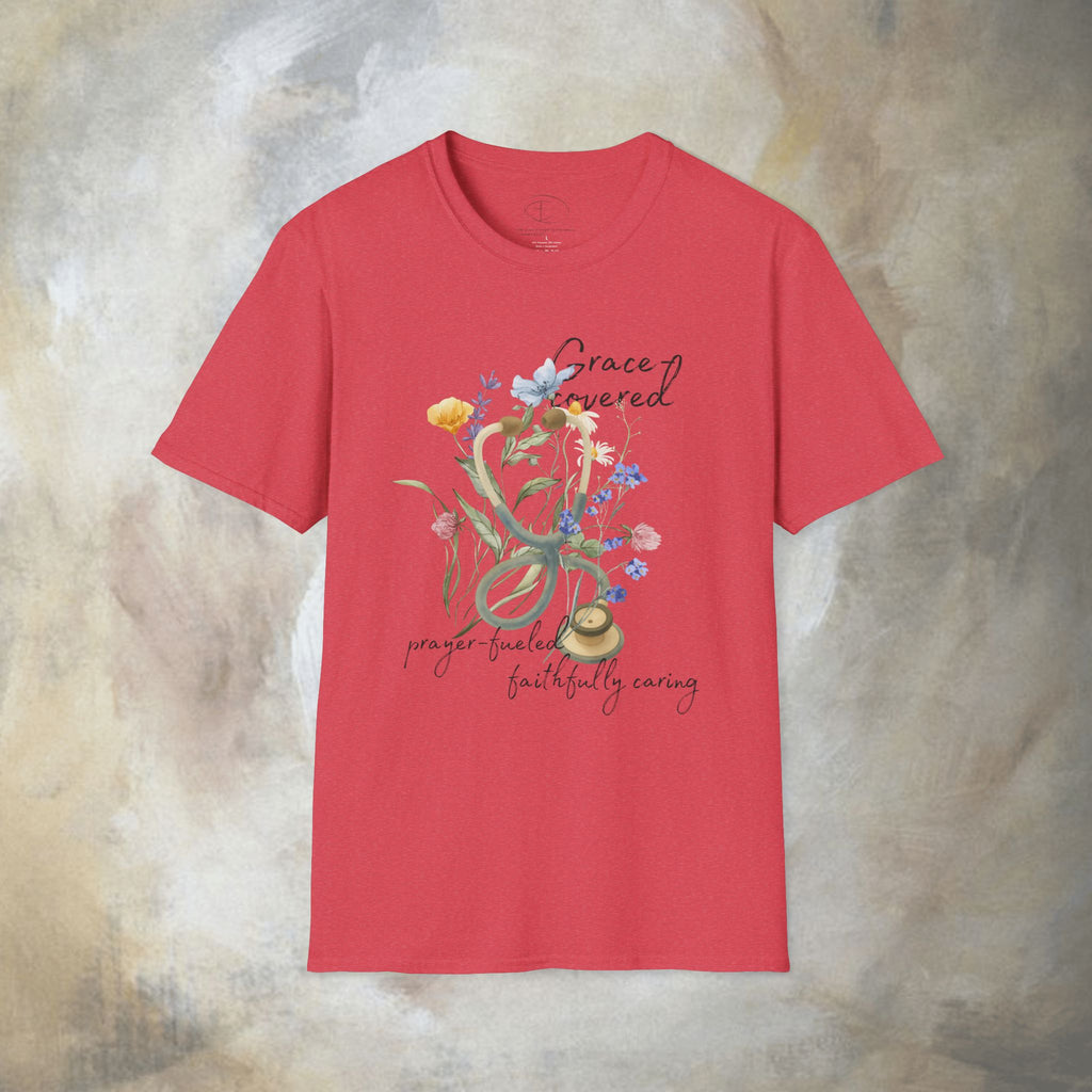 Grace covered, prayer fueled, faithfully caring T-Shirt