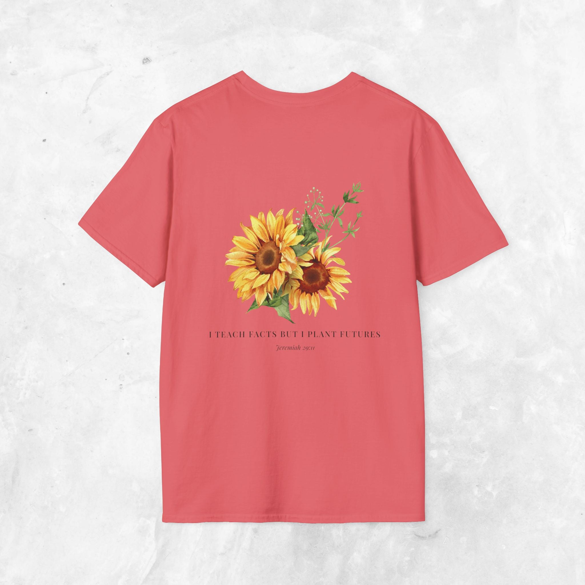 Jeremiah 29:11 T-shirt - Sunflower Back