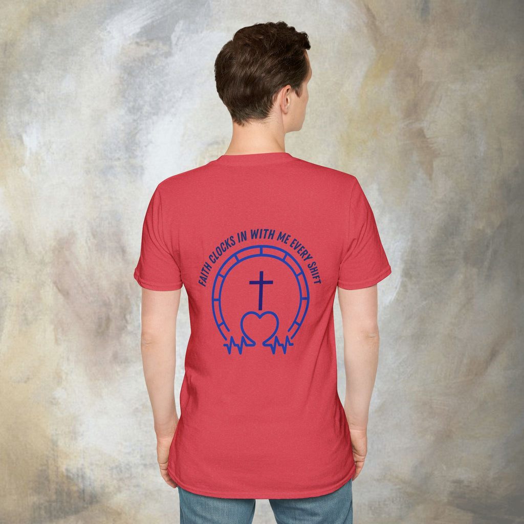 Faith clocks in with me every shift T-Shirt