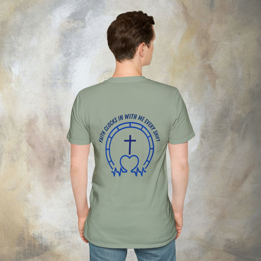 Faith clocks in with me every shift T-Shirt