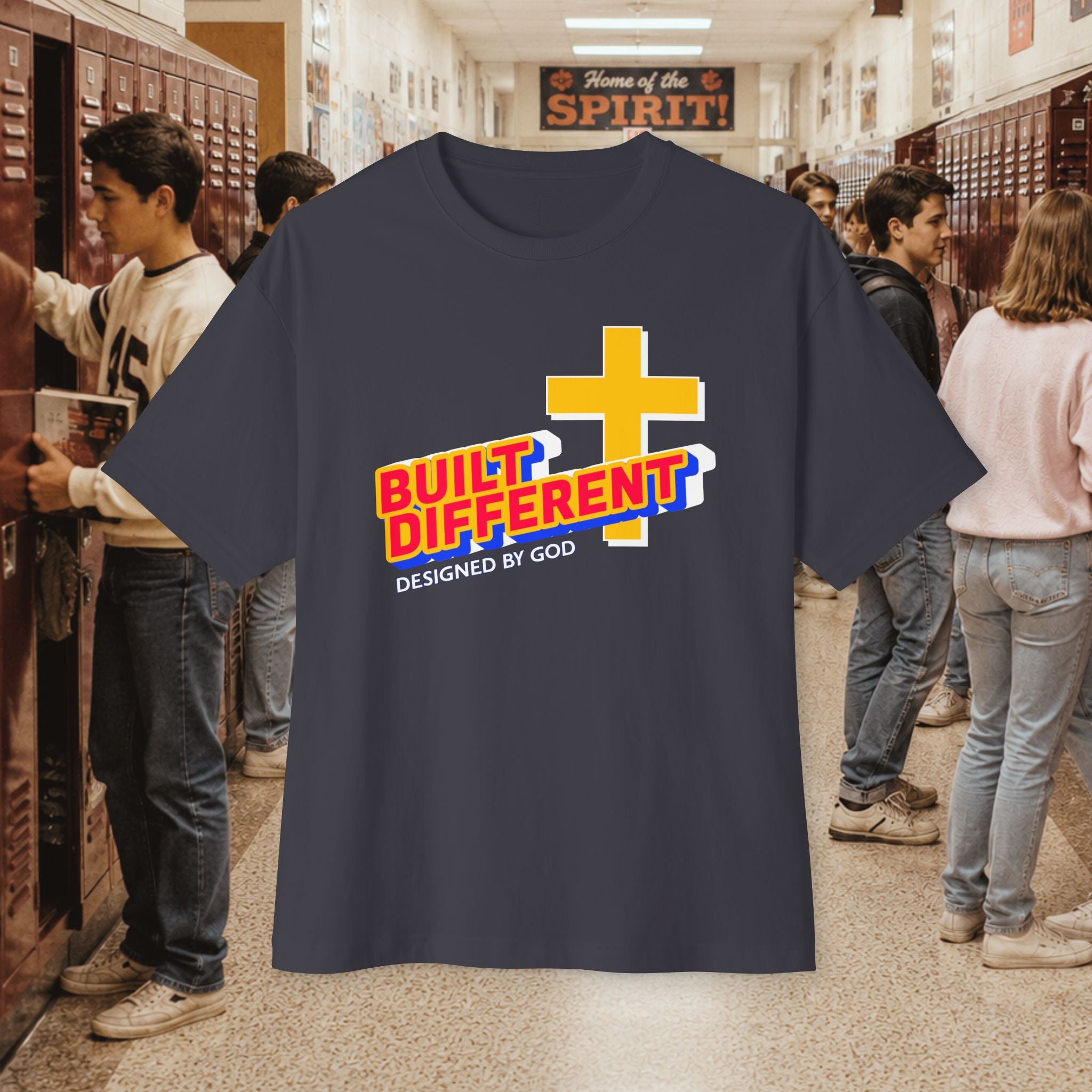 Built Different Oversized Boxy T‑Shirt