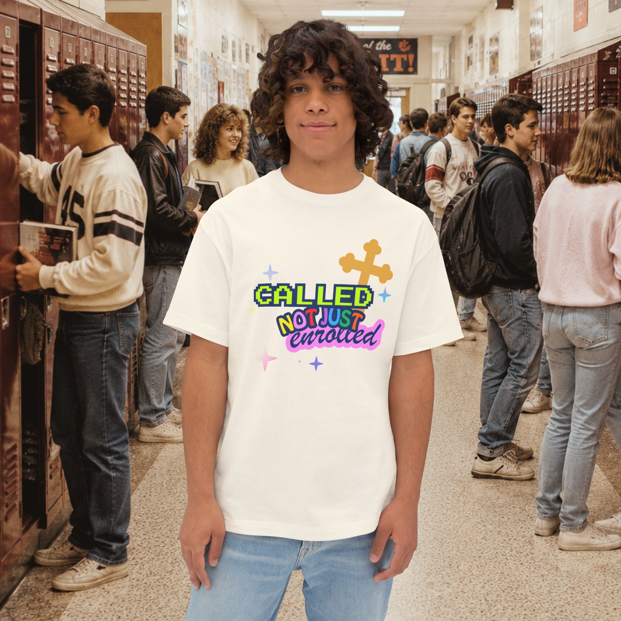 Called Not Just Enrolled Graphic oversized Boxy T-Shirt