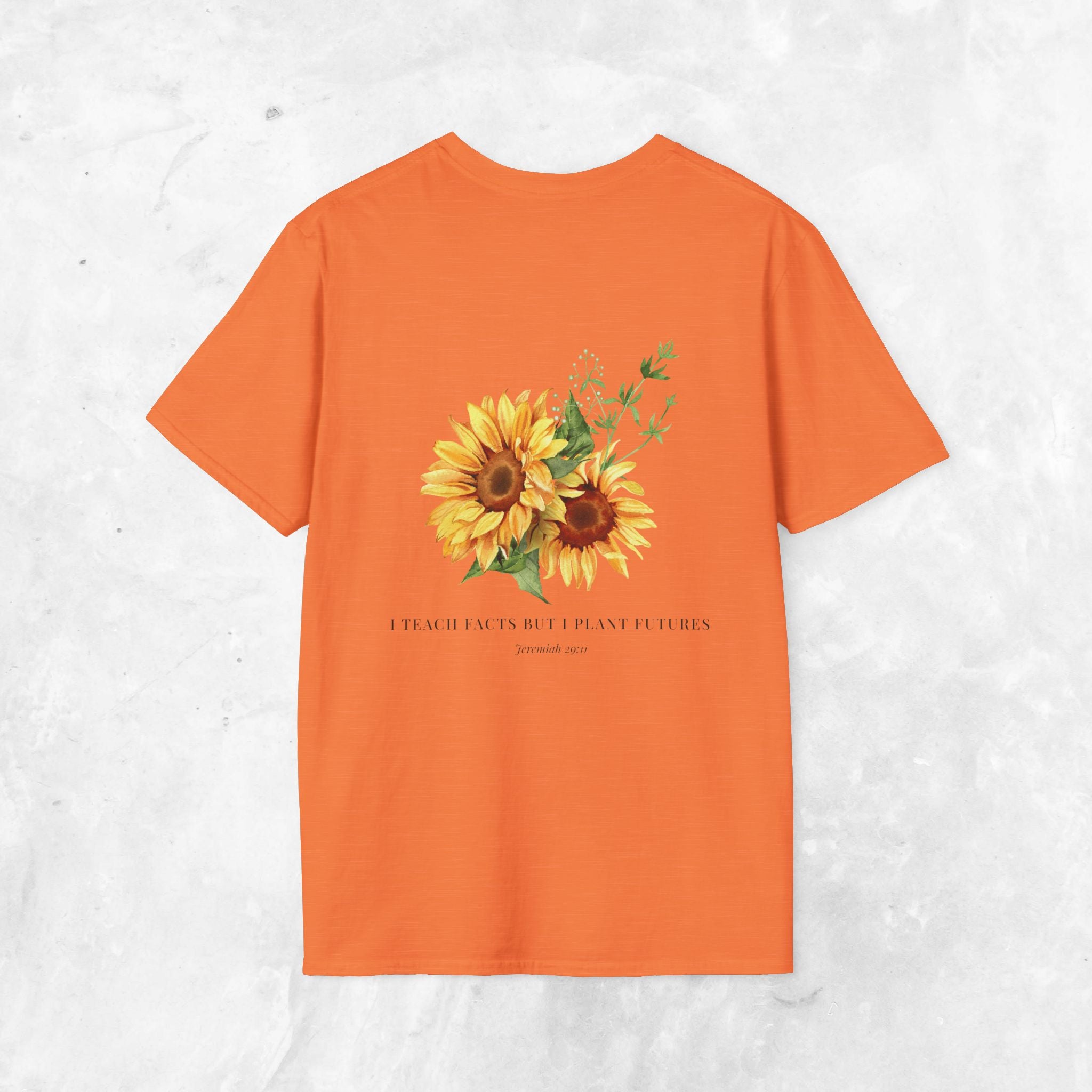 Jeremiah 29:11 T-shirt - Sunflower Back