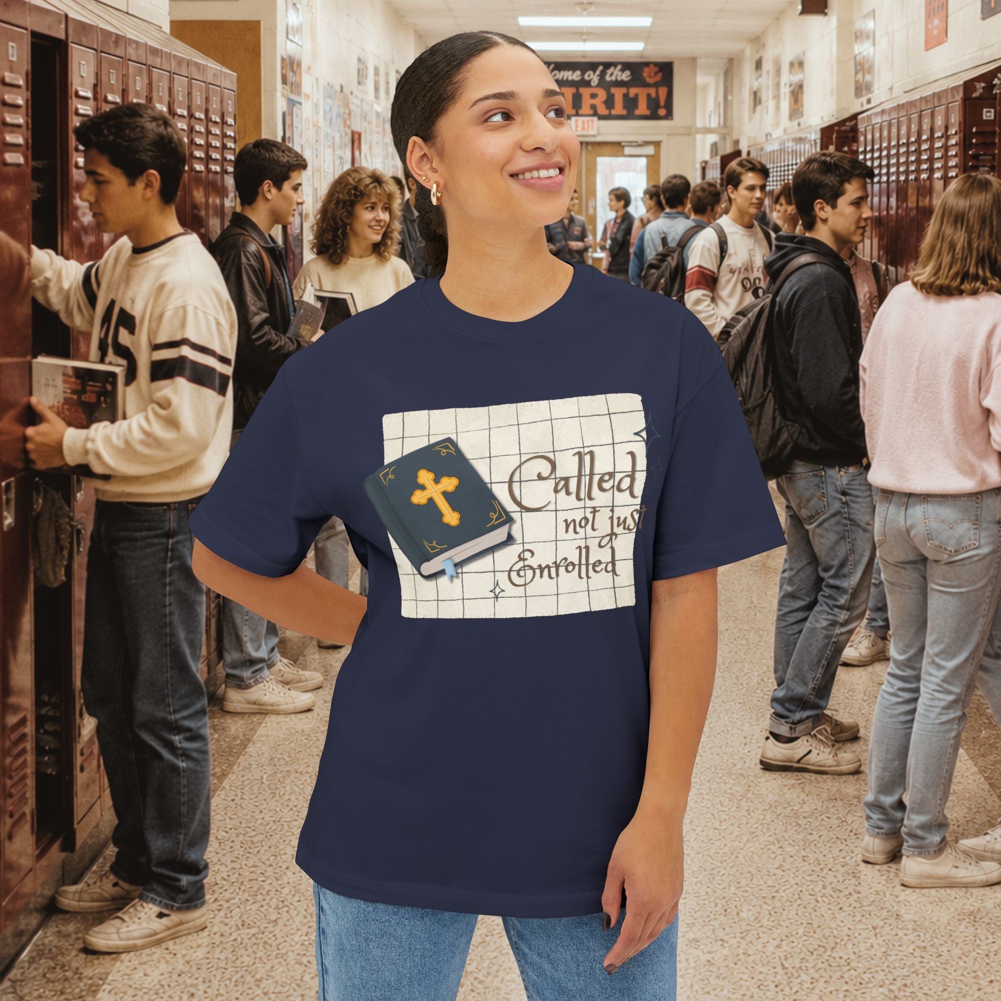 Called Not Just Enrolled Oversized Boxy T-Shirt